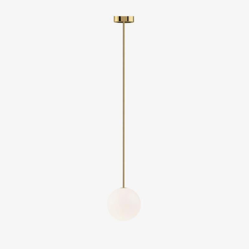 Brass Globe Rod Pendant Light