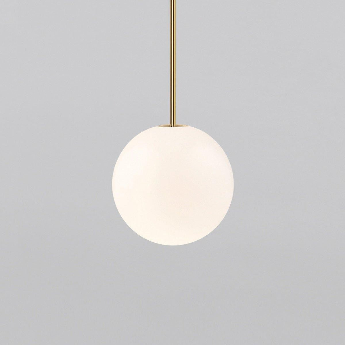 Brass Globe Rod Pendant Light