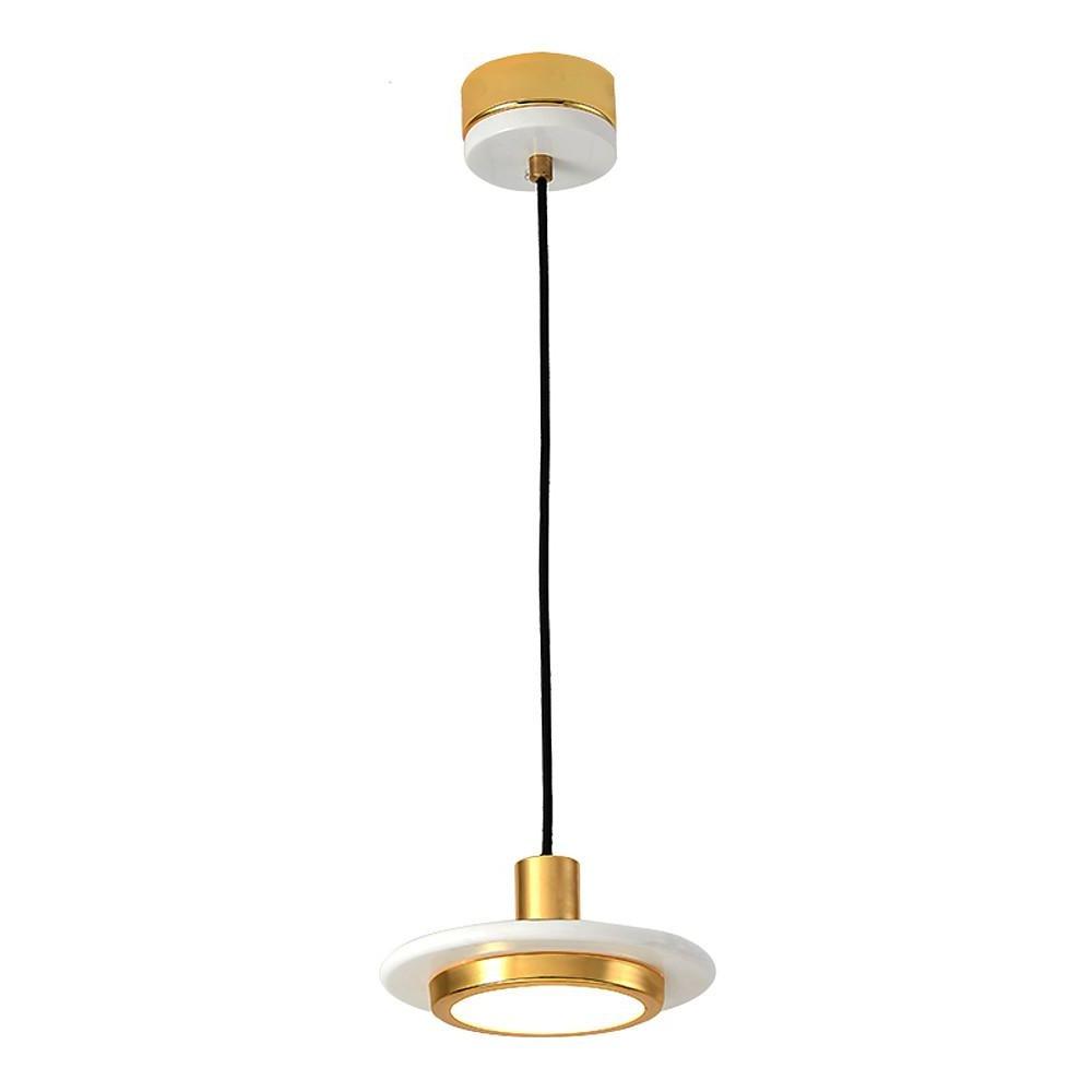 Traditional Classic Metal Acrylic Circle Pendant Light