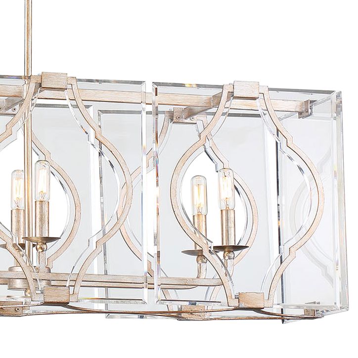 Steel Brenton Cove 50.25"W Gold Kitchen Chandelier