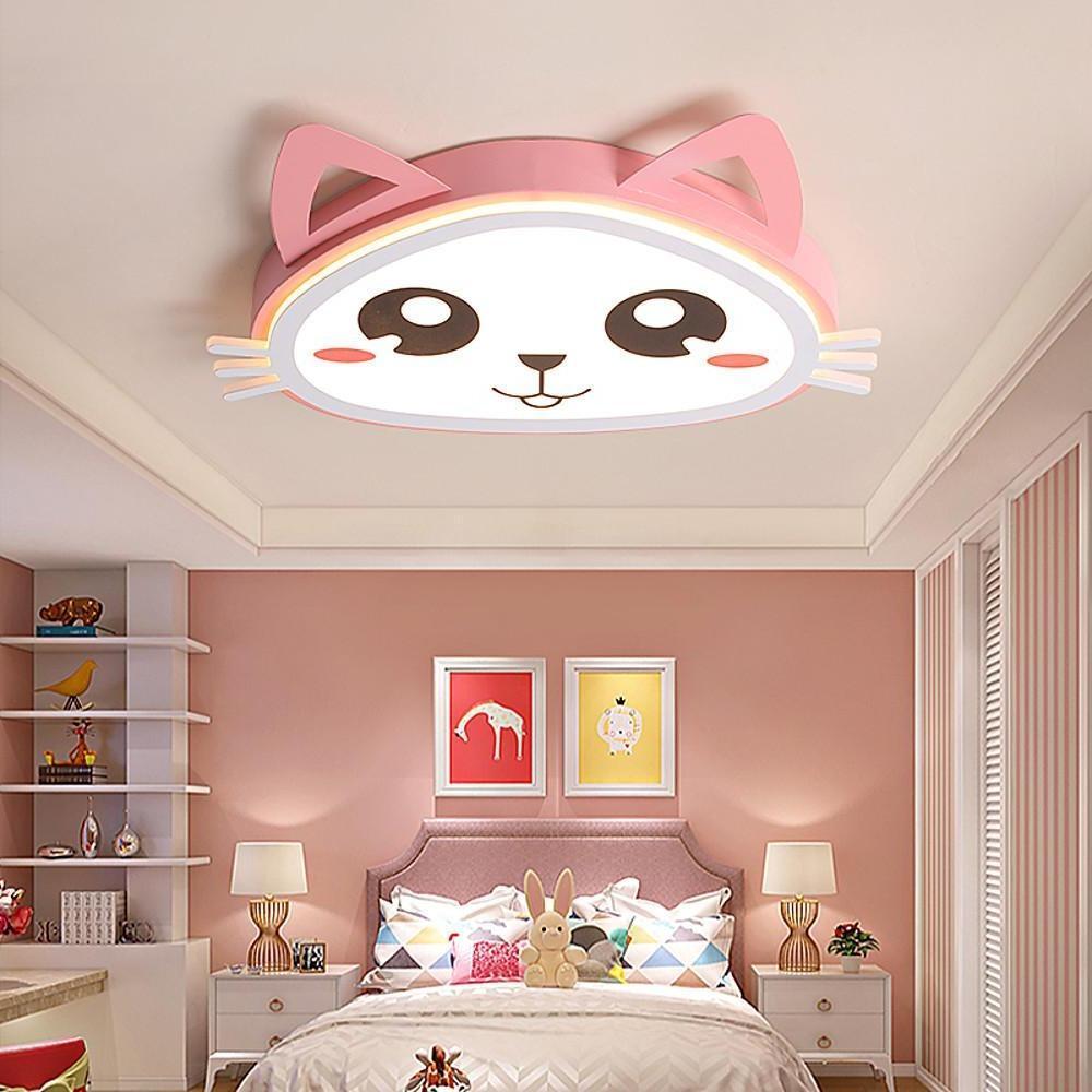 Kitten Bedroom Flush Mount Lighting LED Baby Kids