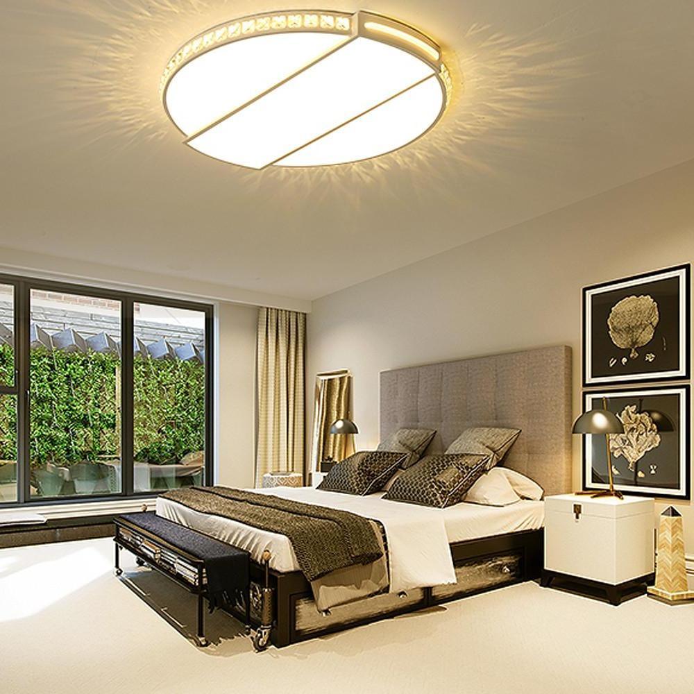 Circle Rectangular Flush Mount Light Fixtures Single