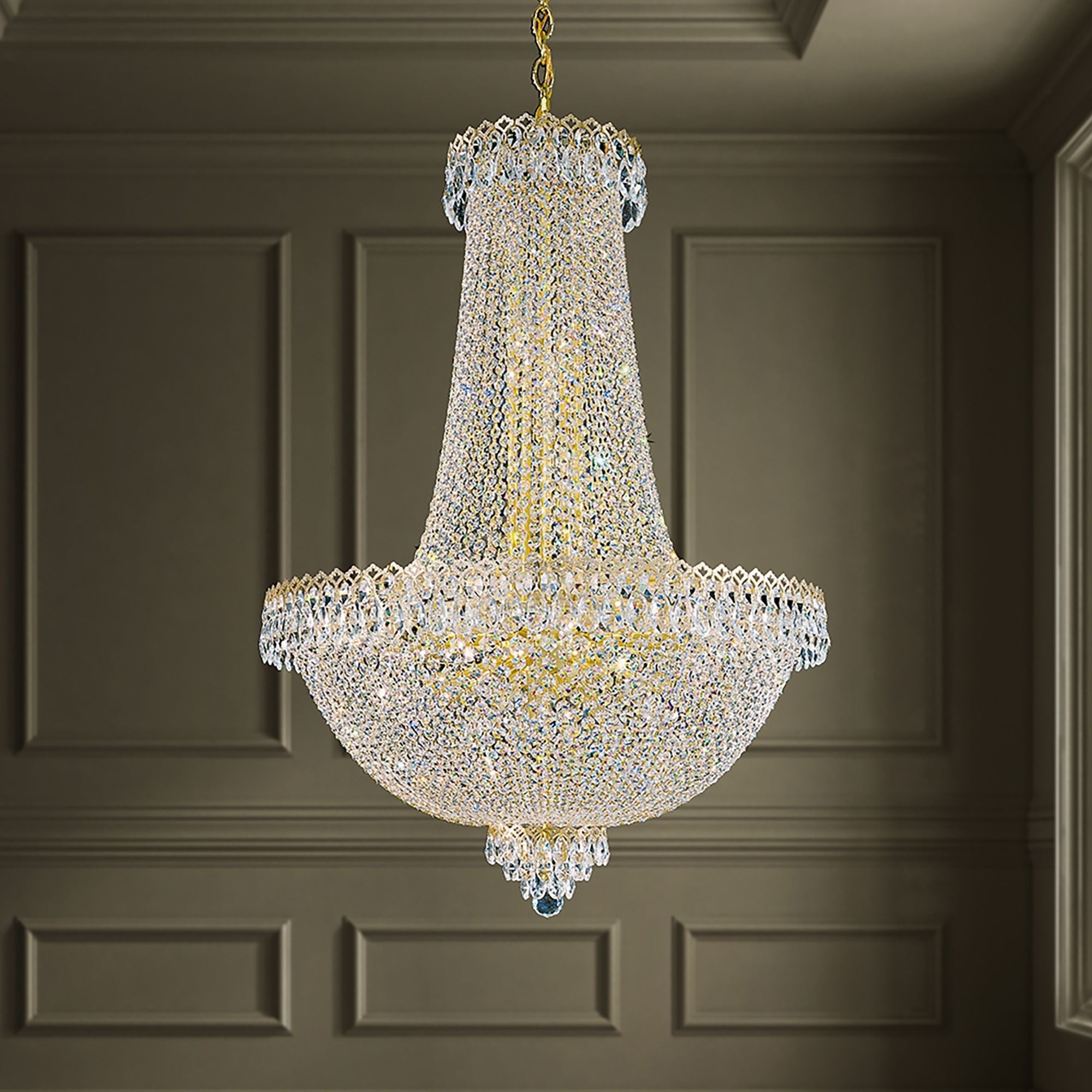 Camelot 40"H X 31-Light Crystal Chandelier