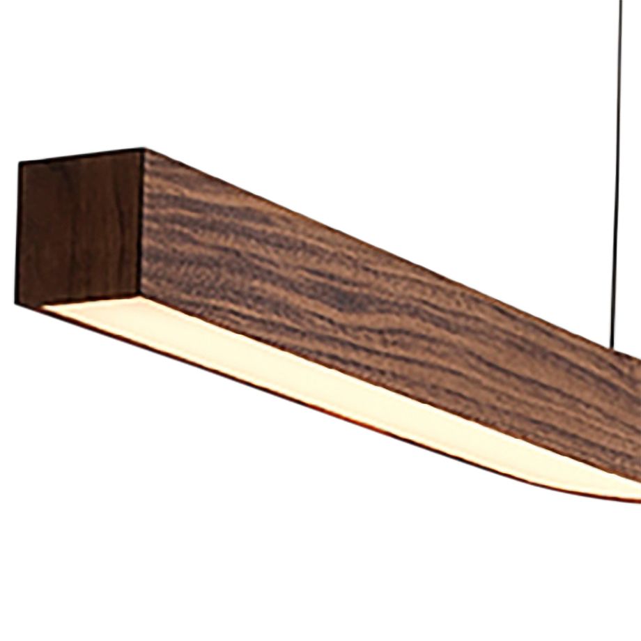 Camur 60" Wide Frost Accented Walnut P2 Linear Pendant