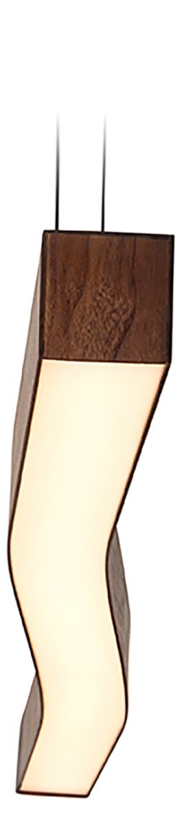 Camur 60" Wide Frost Accented Walnut P2 Linear Pendant
