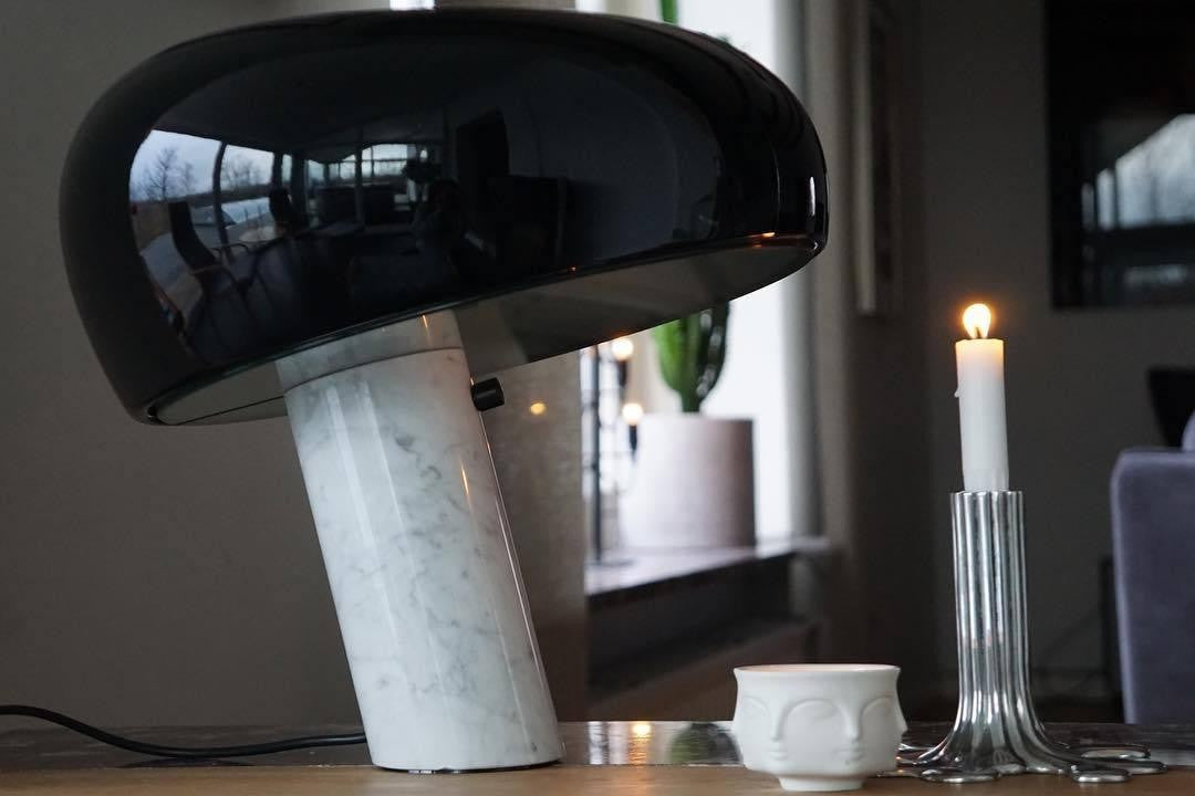 Carrara Marble Glow Table Lamp