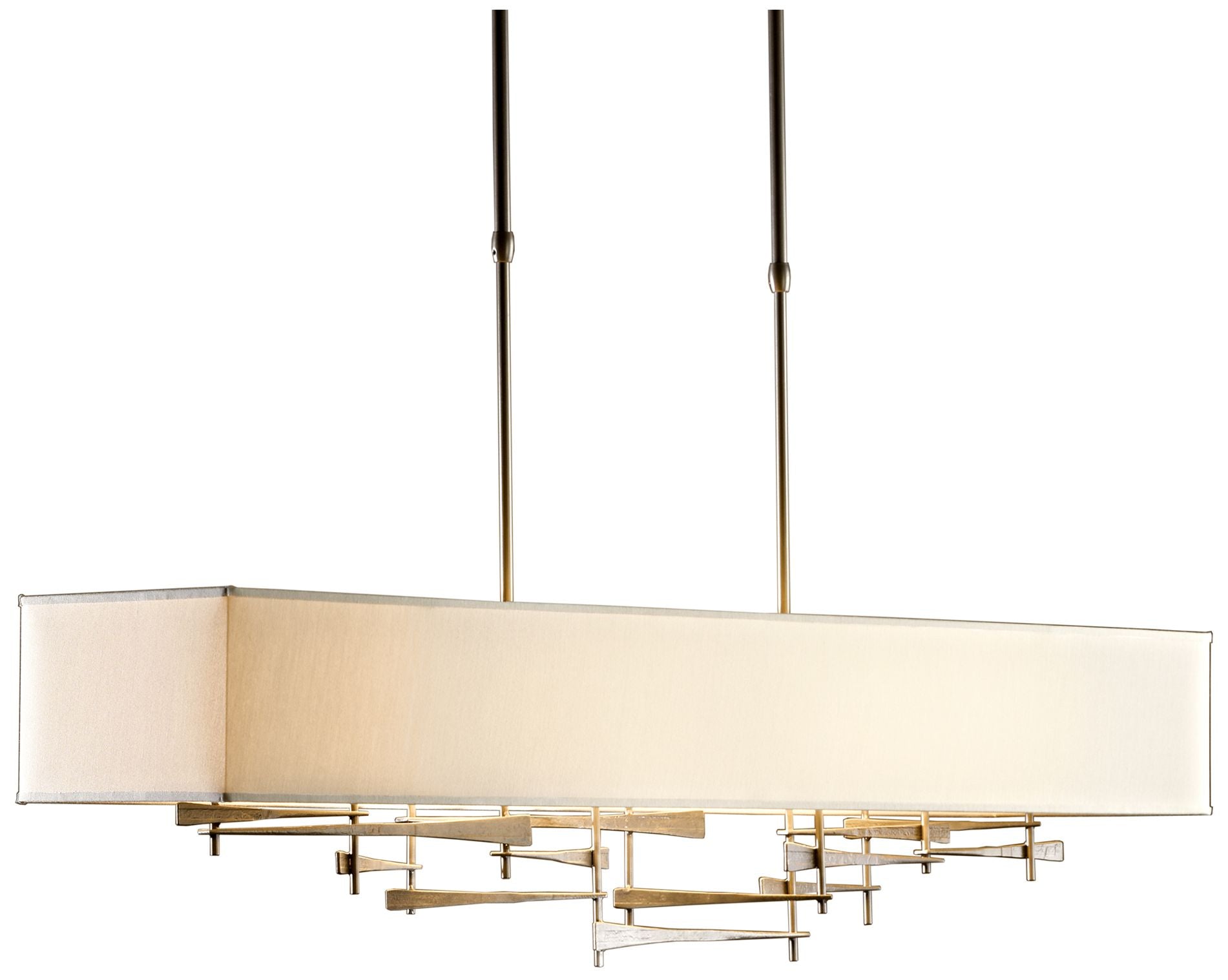 Cavaletti 42" Dark Smoke Long Chandelier