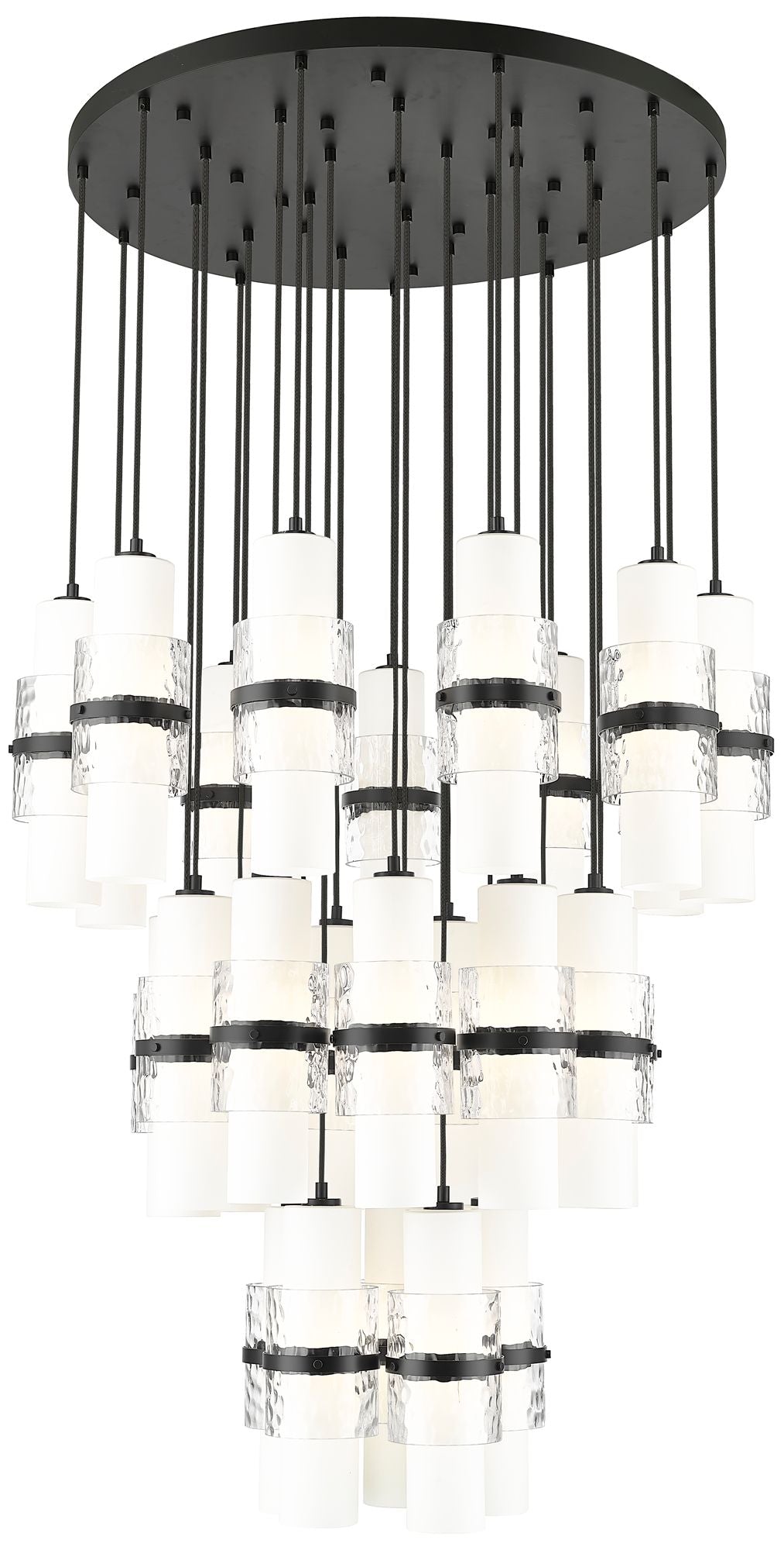 Cayden Matte Black 27-Light Chandelier