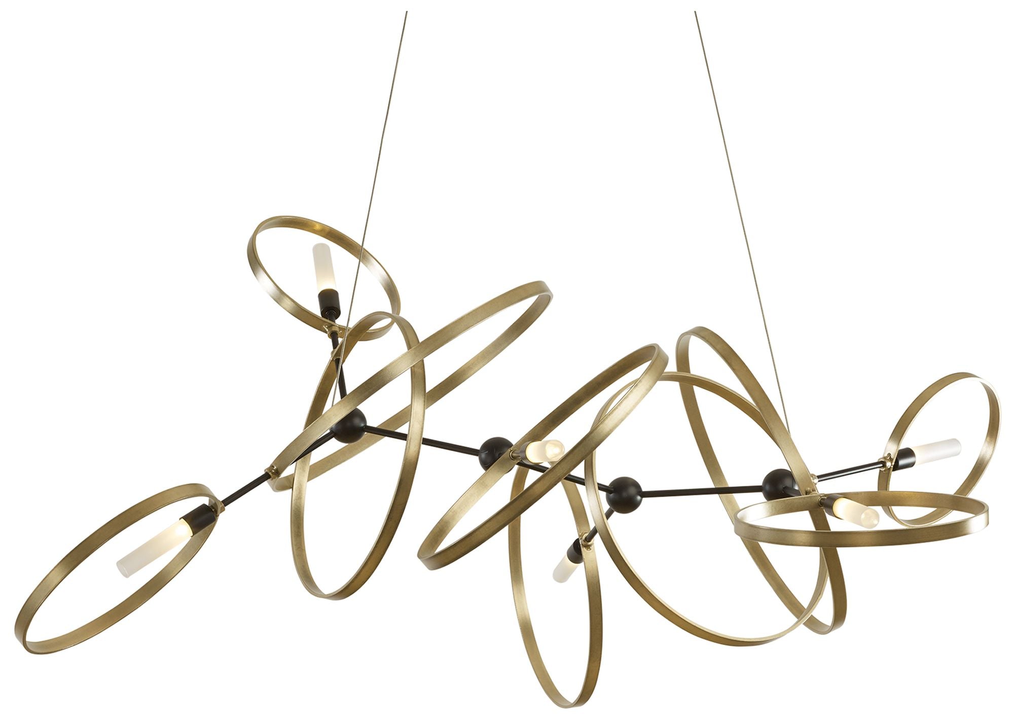 Celesse Black Soft Gold Chandelier