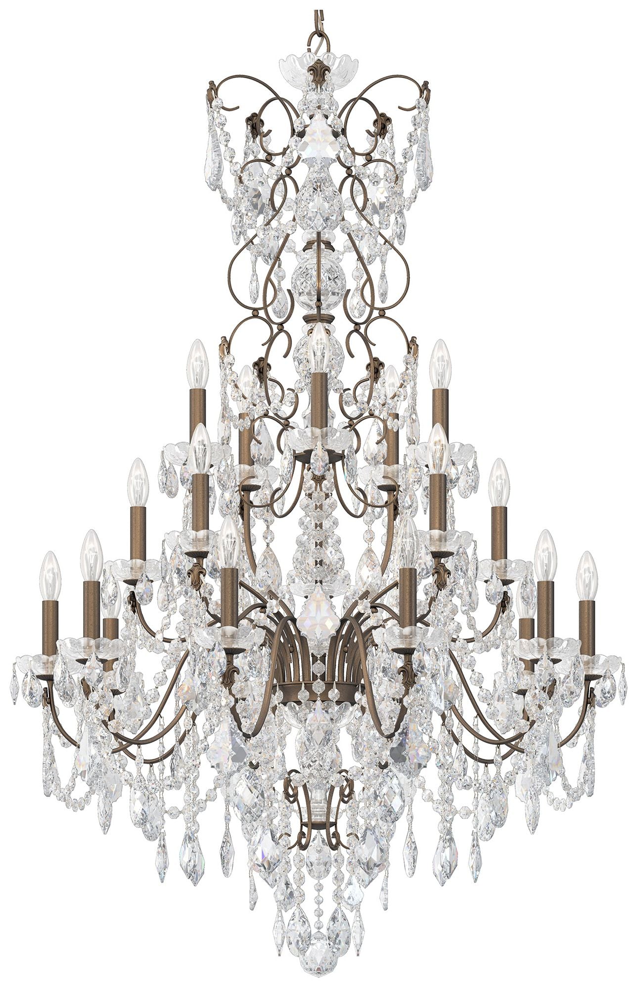 Century 54.5"H X 20-Light Crystal Chandelier