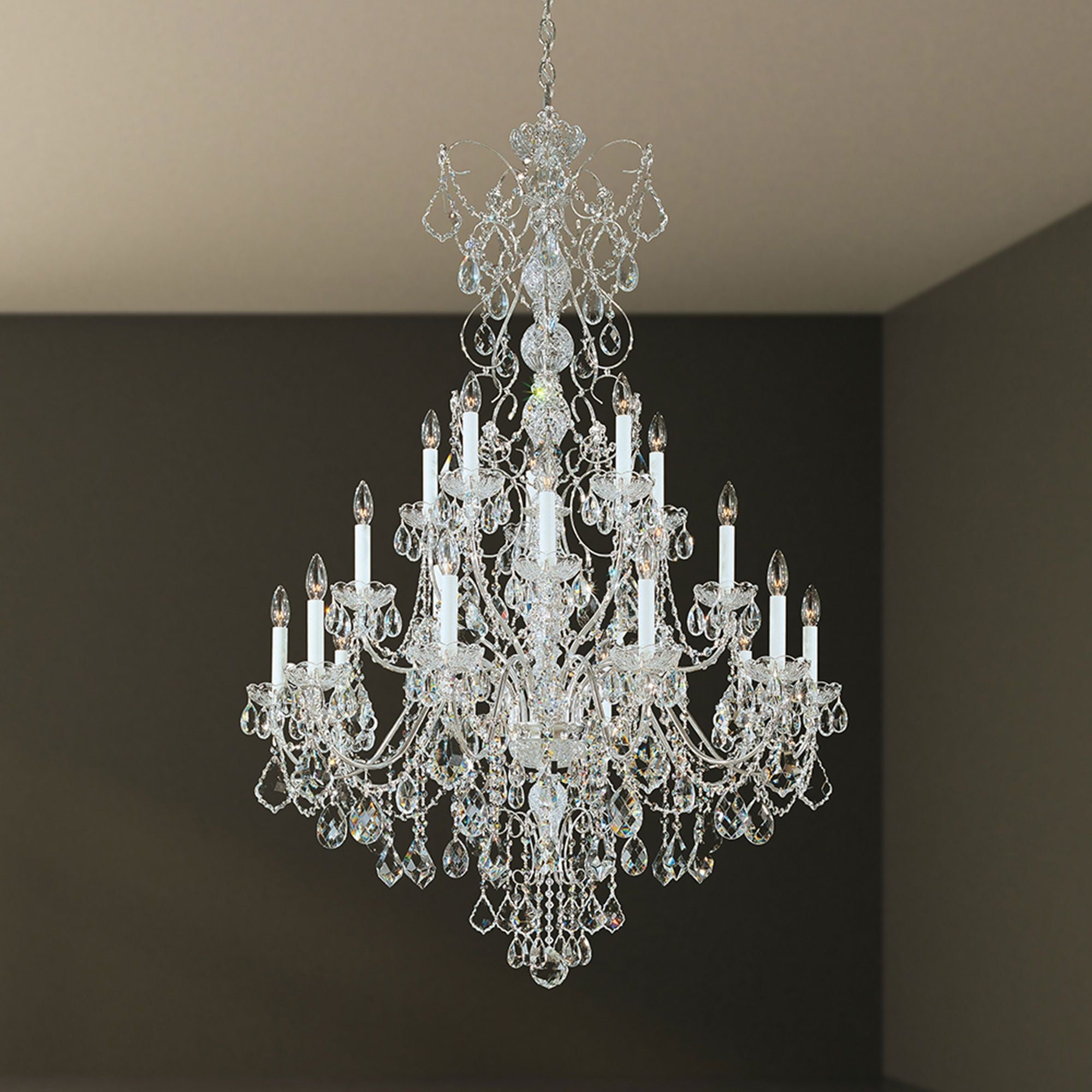 Century 54.5"H X 20-Light Crystal Chandelier