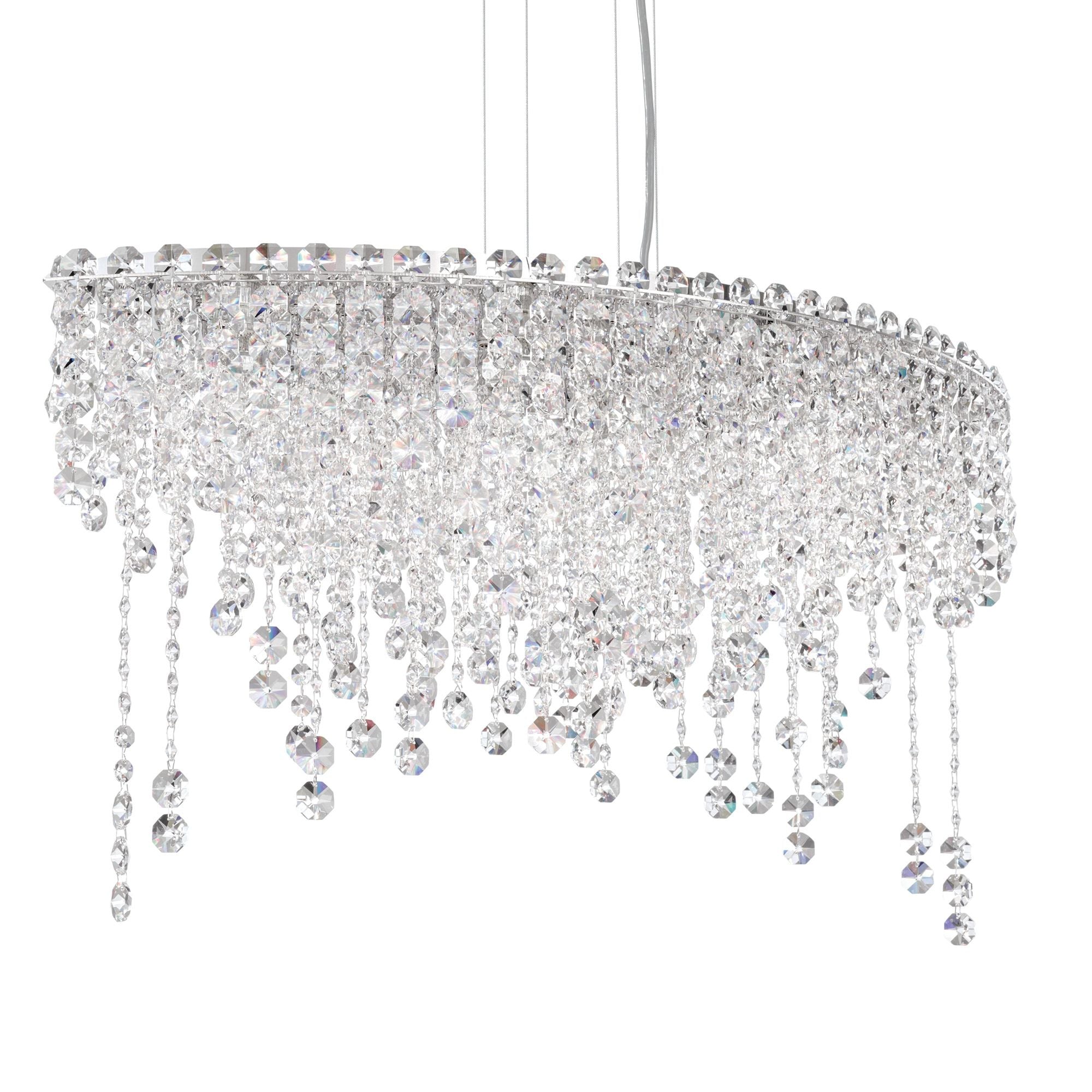 Chantant 16.5"H X 33"W 6-Light Crystal Linear Pendant