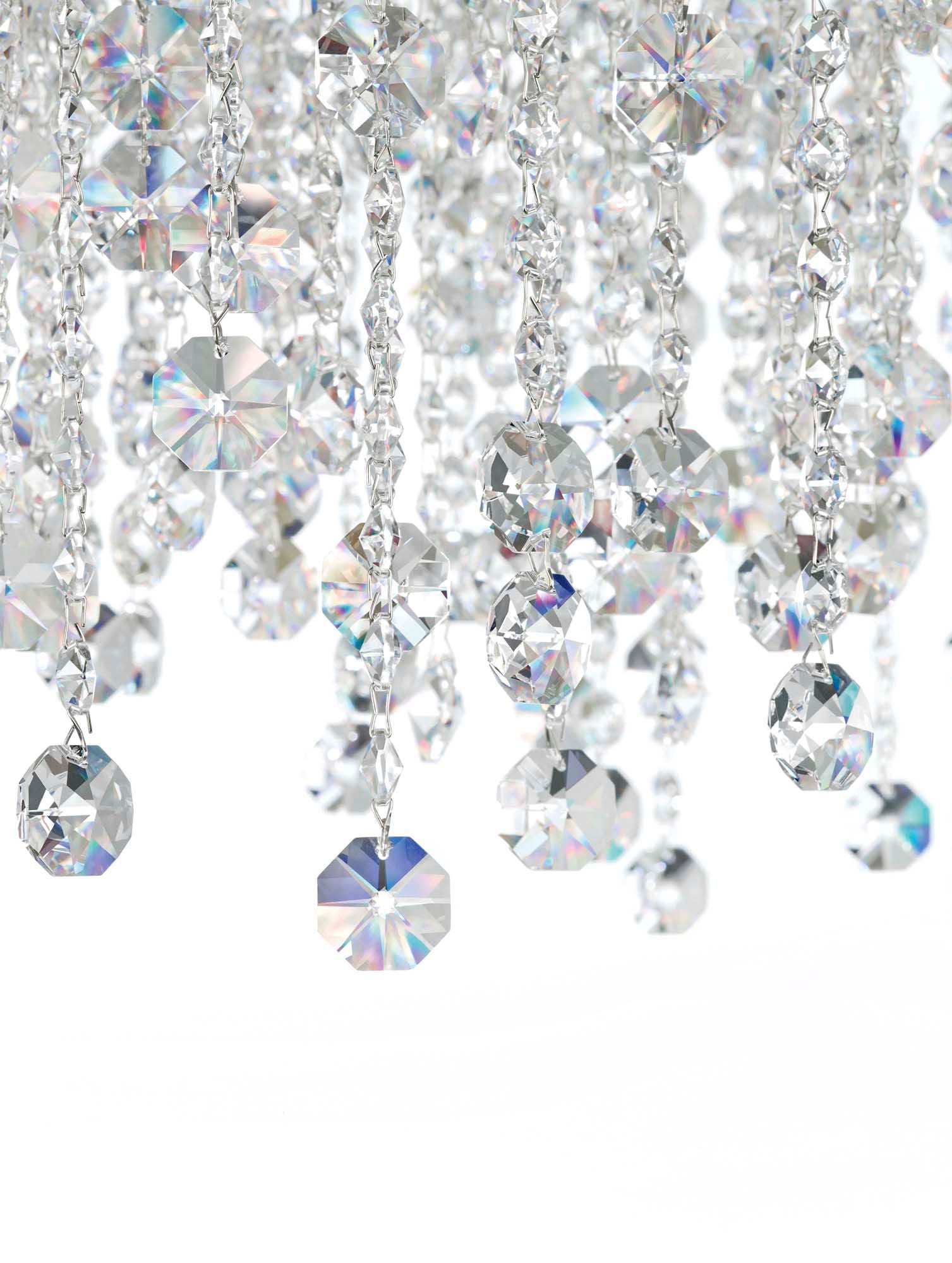 Chantant 16.5"H X 33"W 6-Light Crystal Linear Pendant