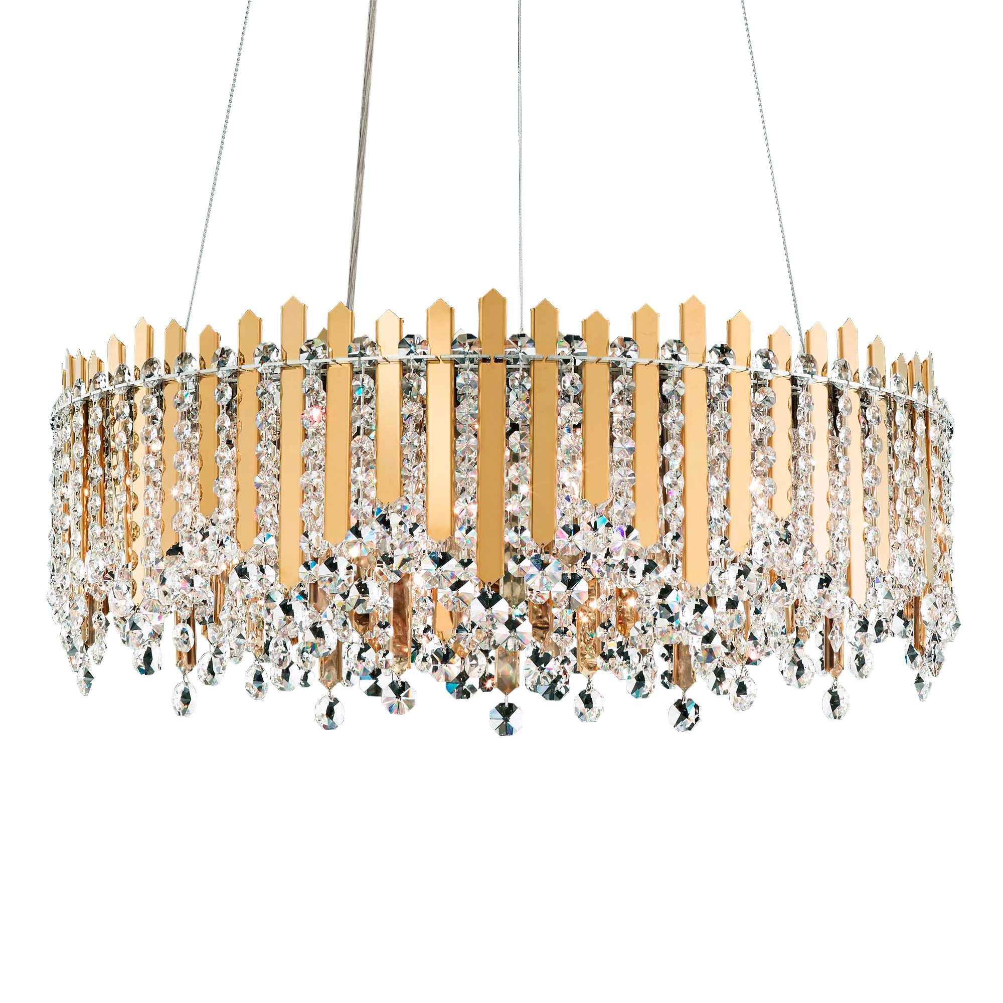 Chatter 8.5"H X 12-Light Crystal Chandelier