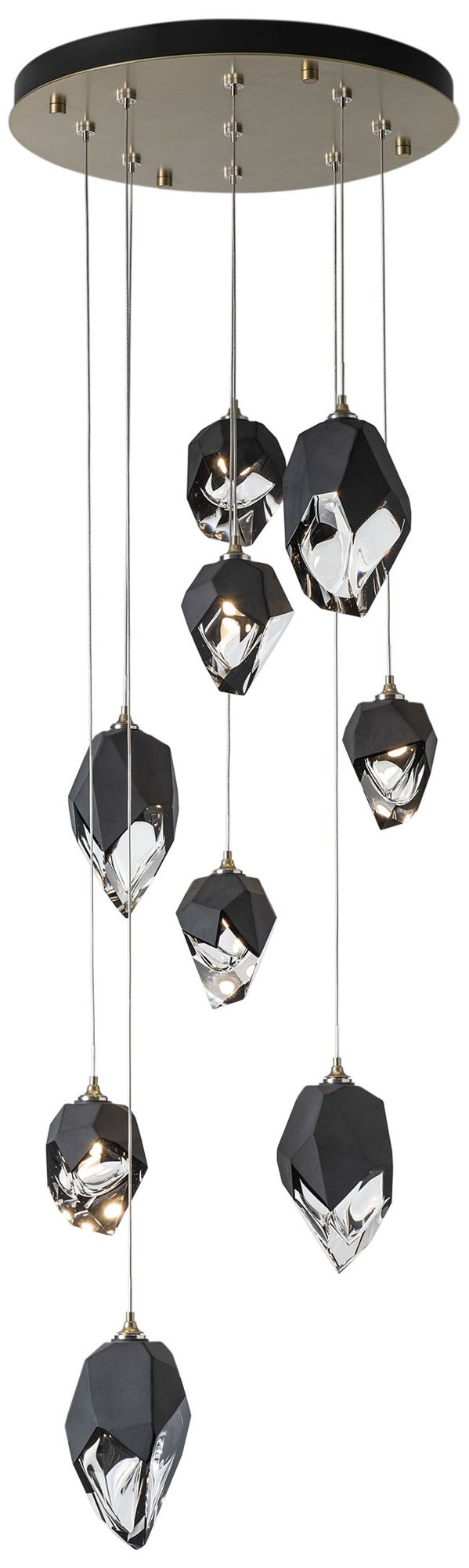 Chrysalis 9-Light Brass Mixed Chandelier