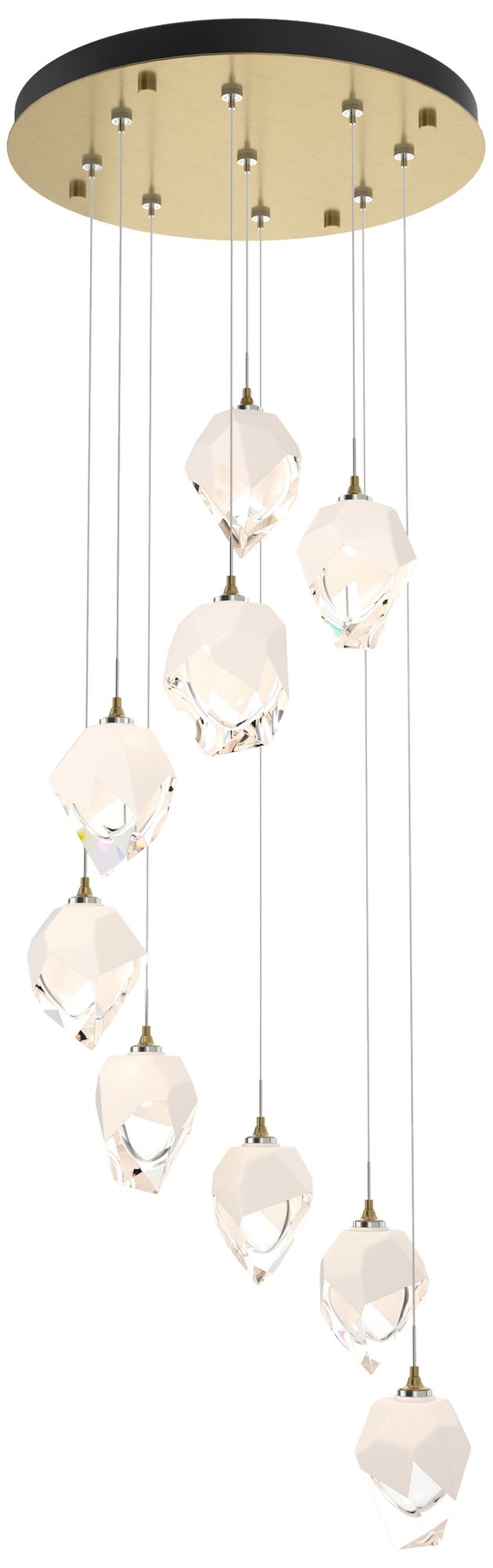 brass chandelier shown as a main product image for dining rooms