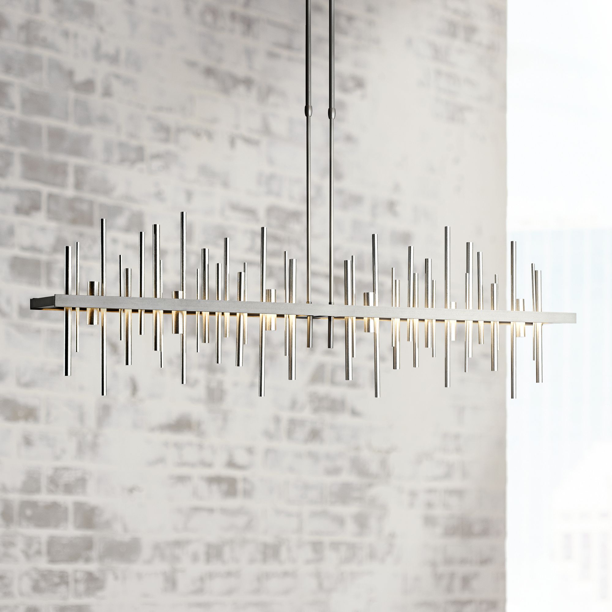 Cityscape 51.9" Wide Large Dark Smoke Linear Pendant