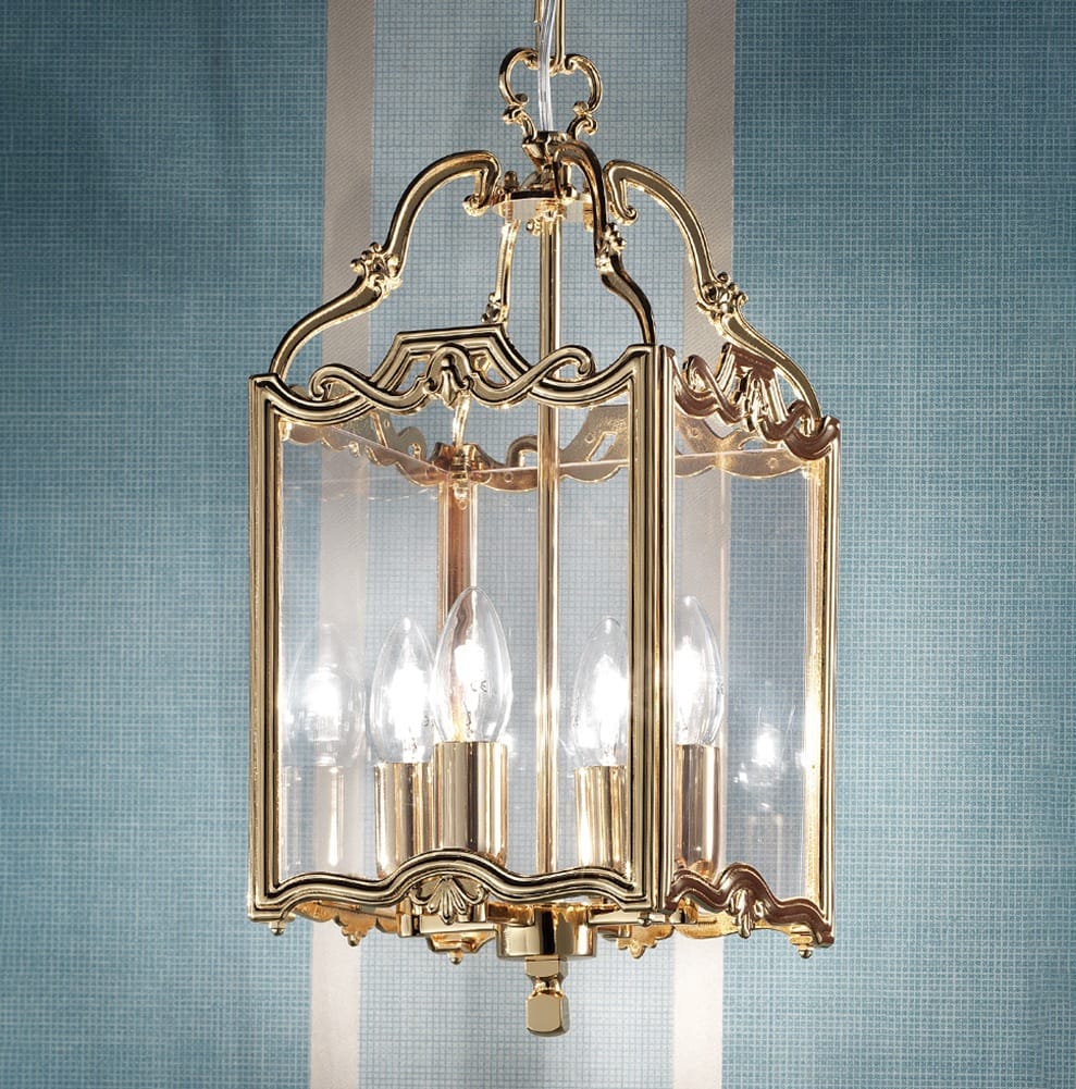 Classic Gold Plated Italian Lantern Chandelier