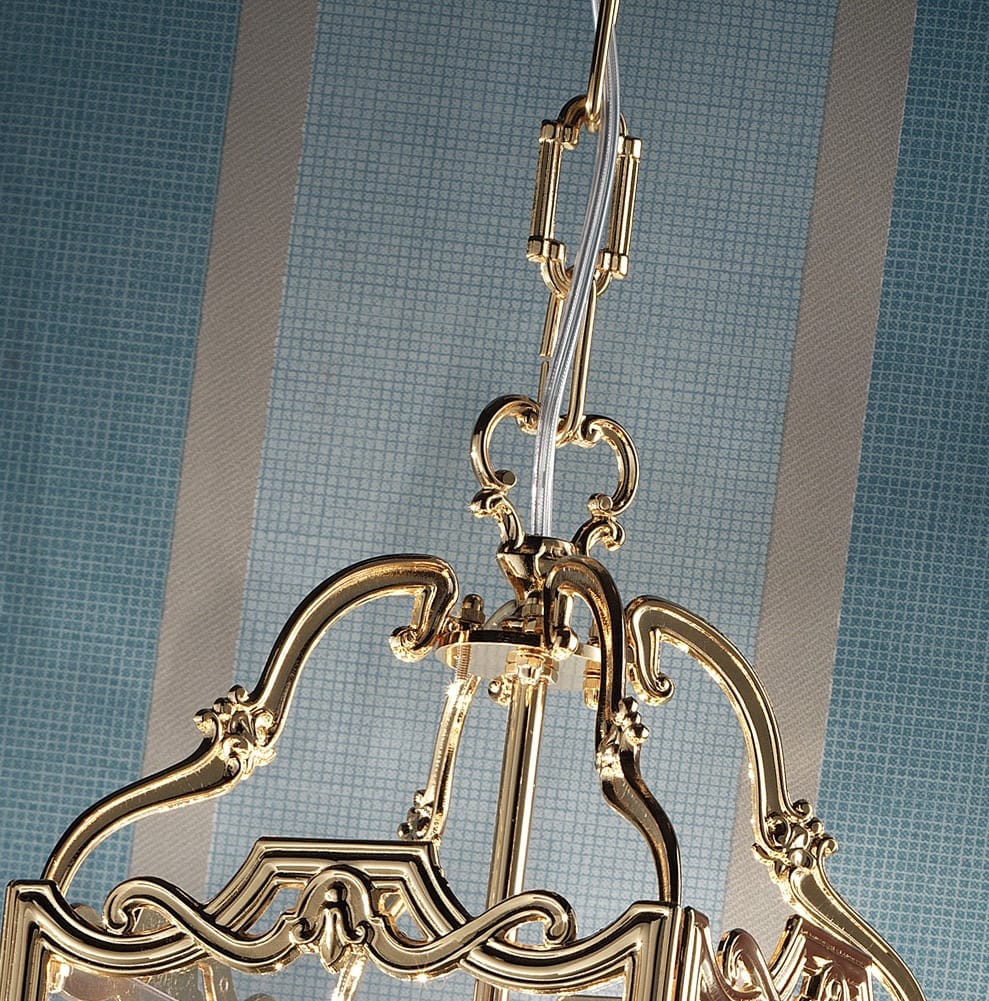 Classic Gold Plated Italian Lantern Chandelier