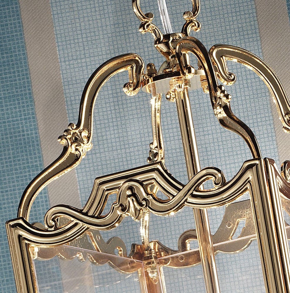 Classic Gold Plated Italian Lantern Chandelier