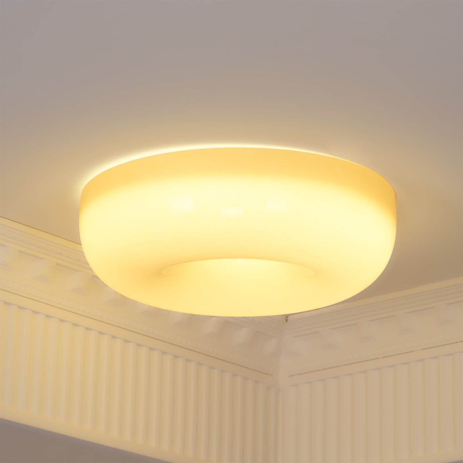 Cloud Cream Glass Ceiling Light