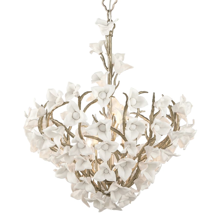 Lily 6-Light Dining Pendant with Hand-Crafted Iron