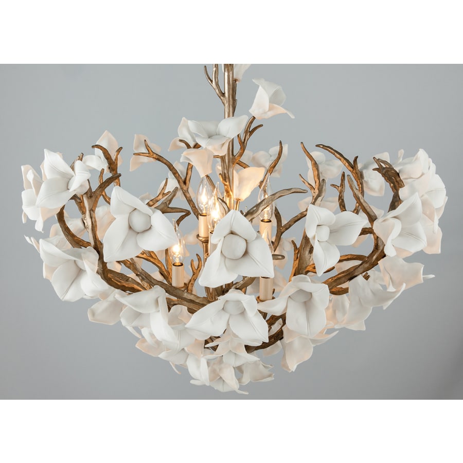 Lily 6-Light Dining Pendant with Hand-Crafted Iron