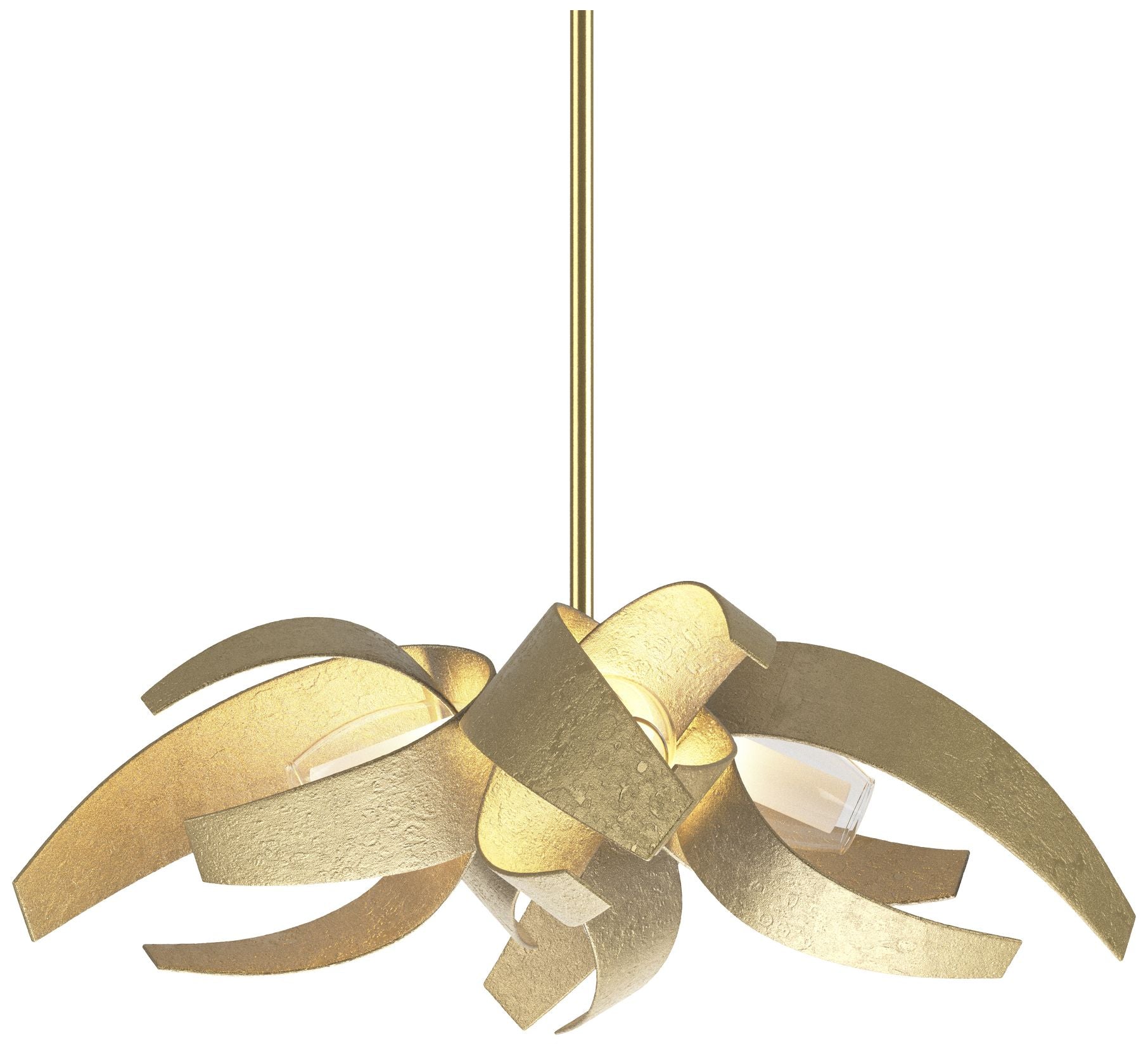 Corona 18.25"W Small Brass Long with Chandelier