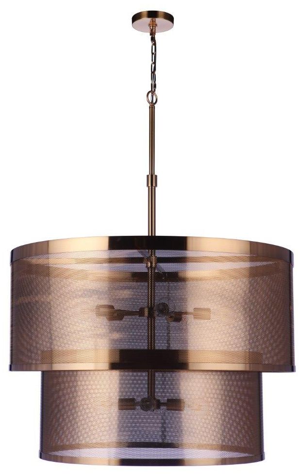 Craftmade Mesh 9-Light in Satin Chandelier