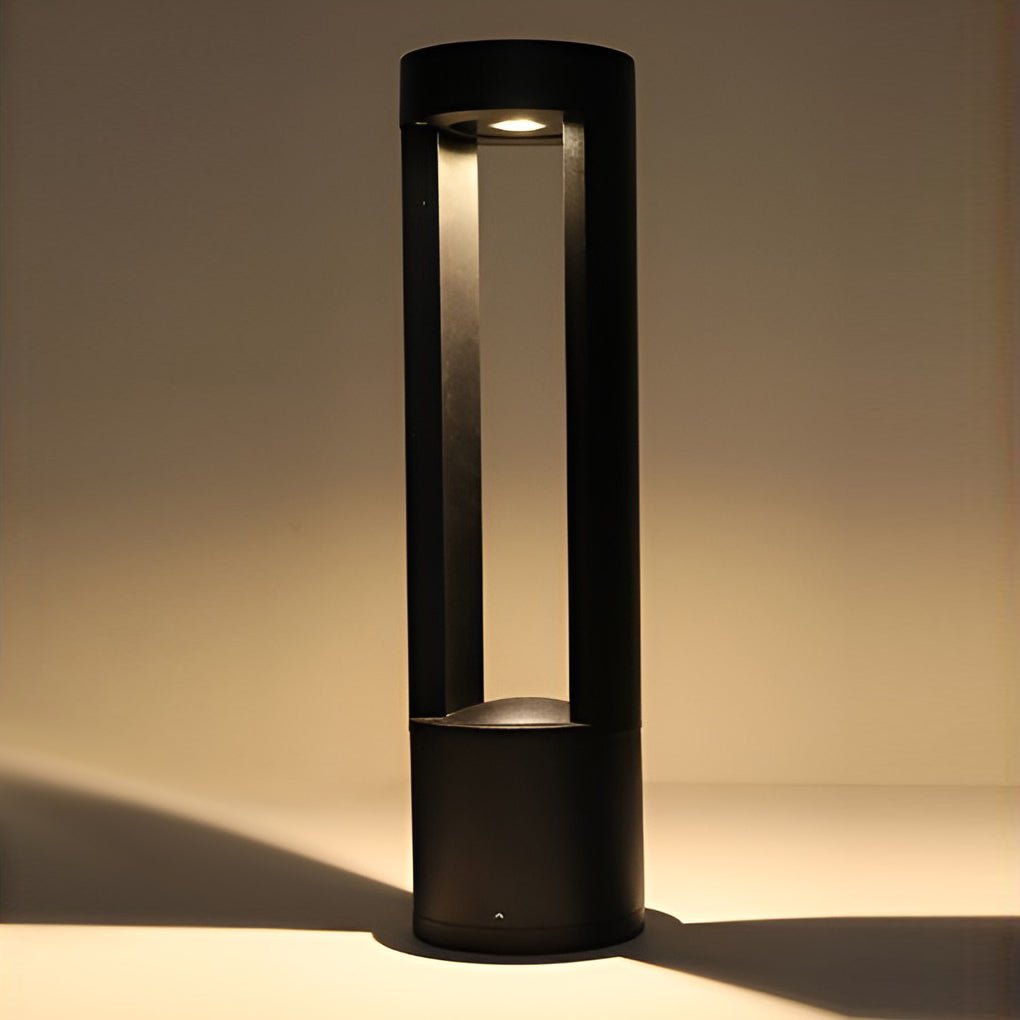 Creative Hollow Cylindrical Shaped LED Lamp Post Lights Exterior Lights, outdoor light, detail angle 5, Tianguang Select