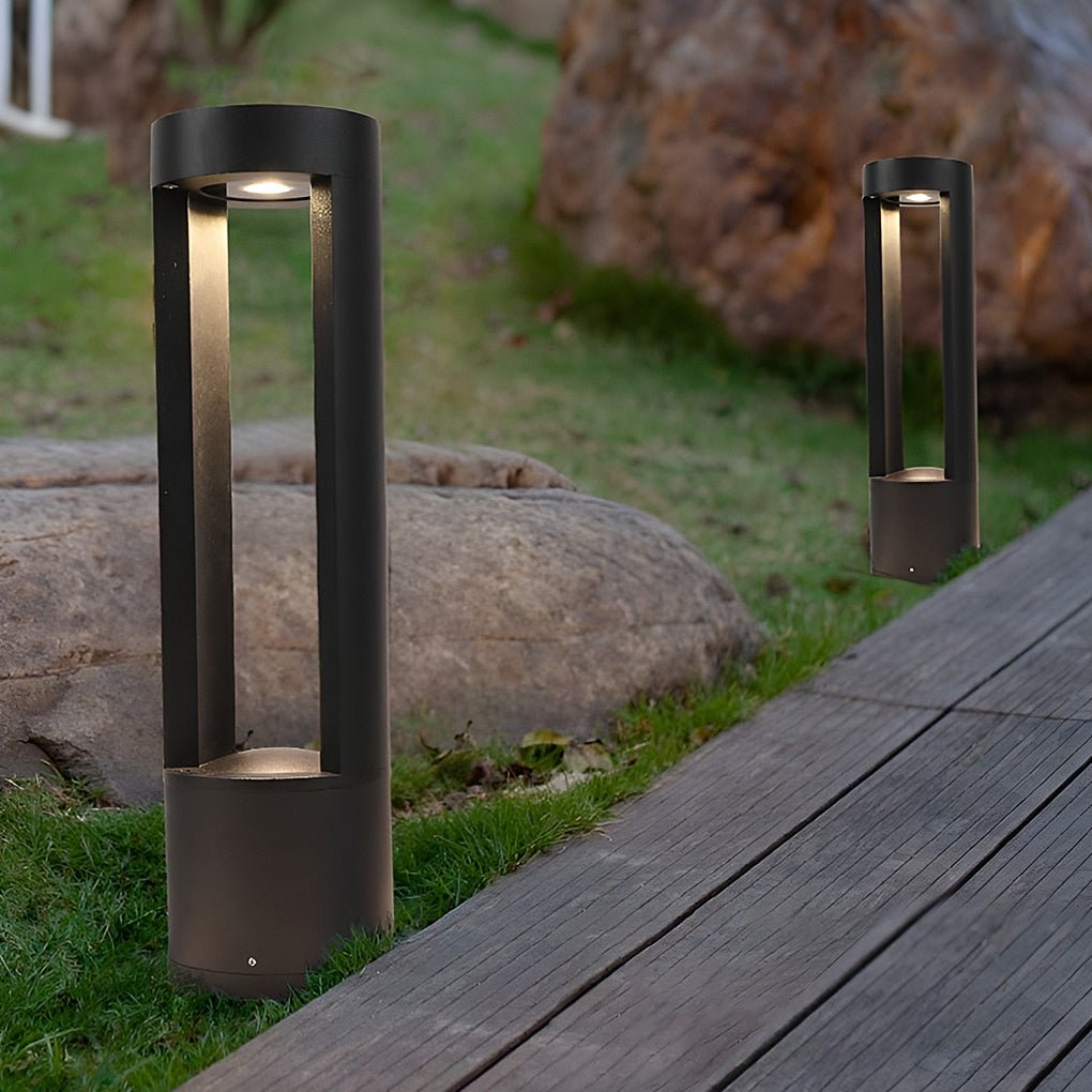 Creative Hollow Cylindrical Shaped LED Lamp Post Lights Exterior Lights, outdoor light, main view, Tianguang Select