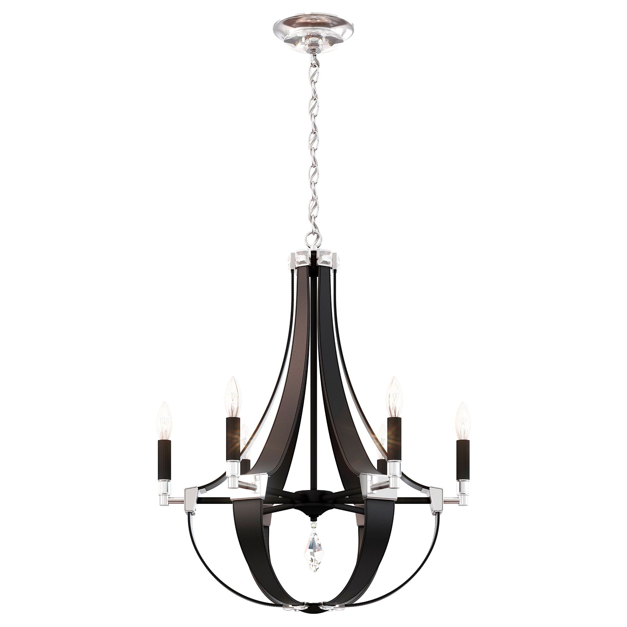 Crystal Empire 29.5"H X 6-Light Chandelier