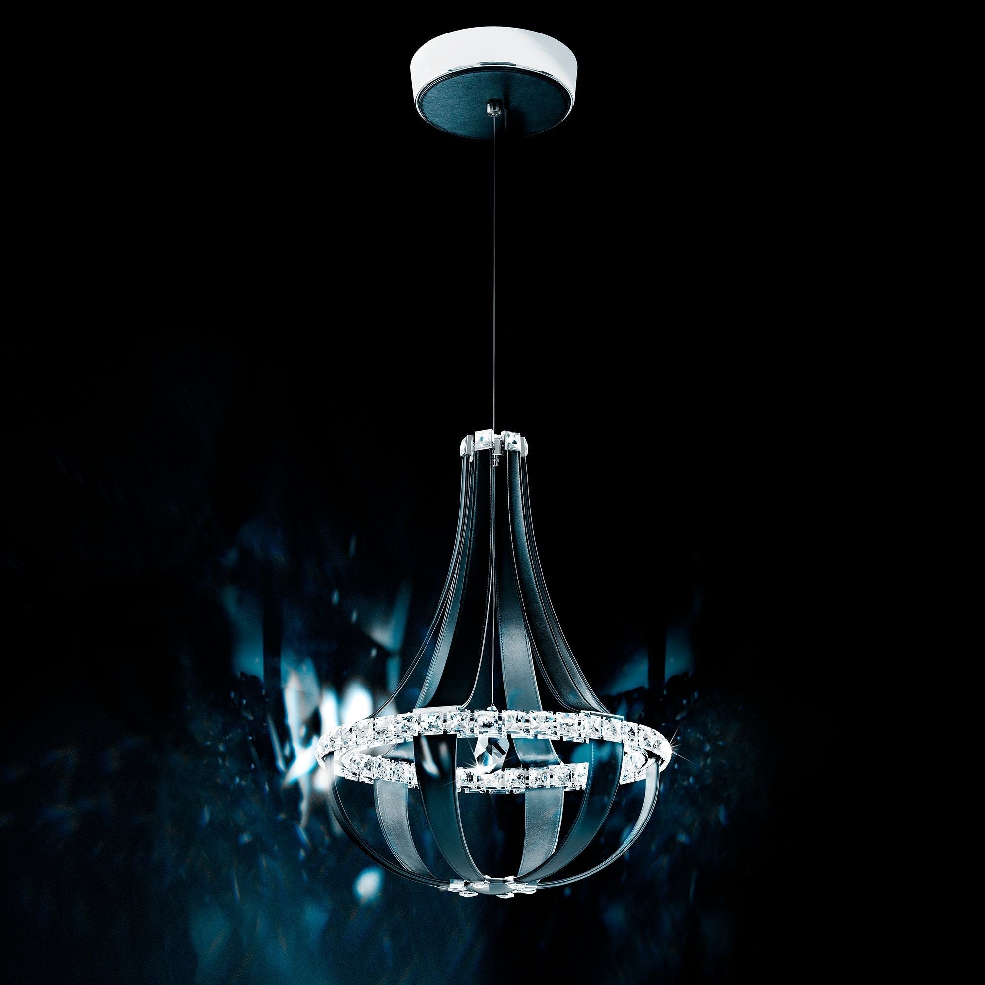 Crystal Empire LED 27"H X 12-Light Chandelier