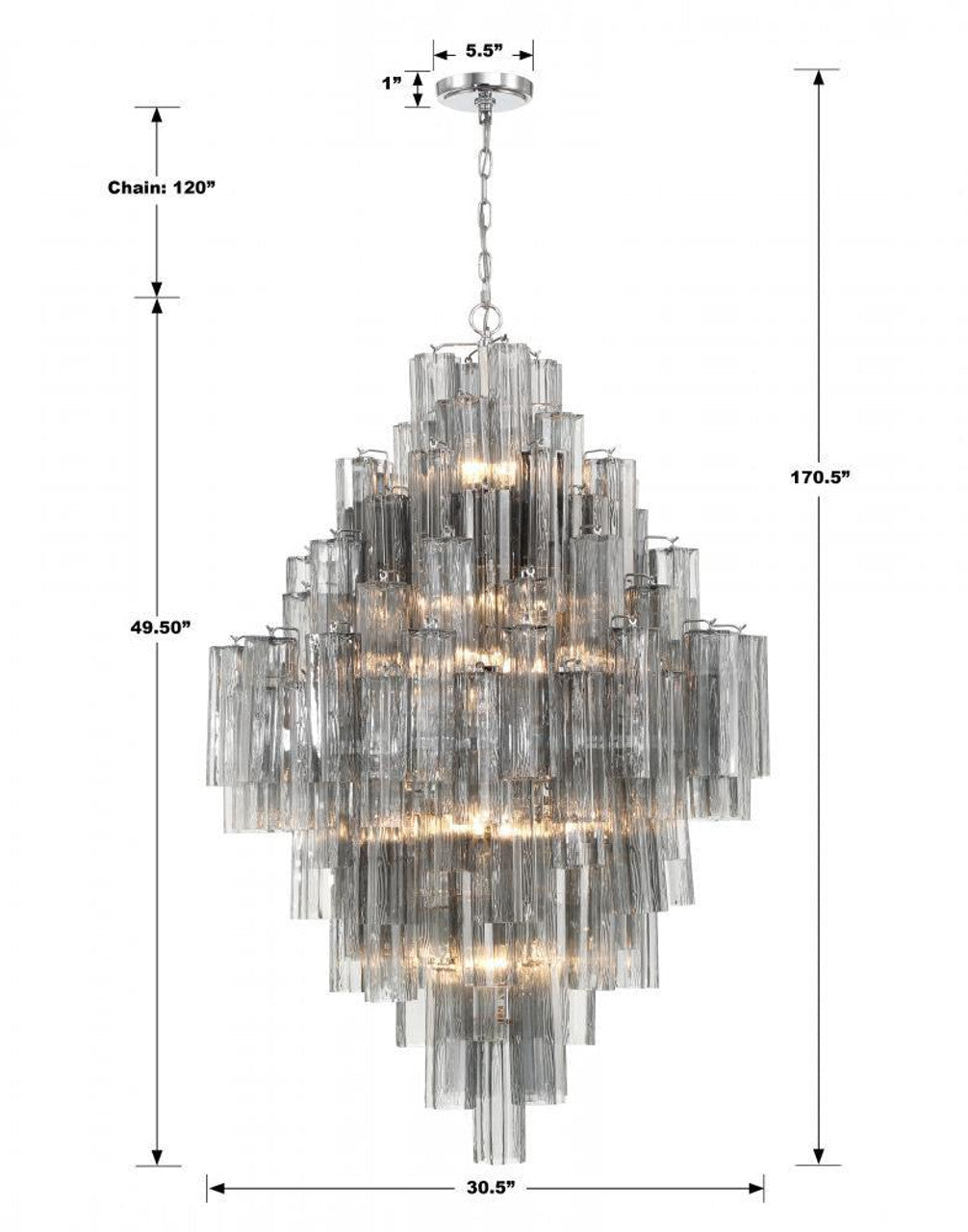 Addis 20 Light Chandelier