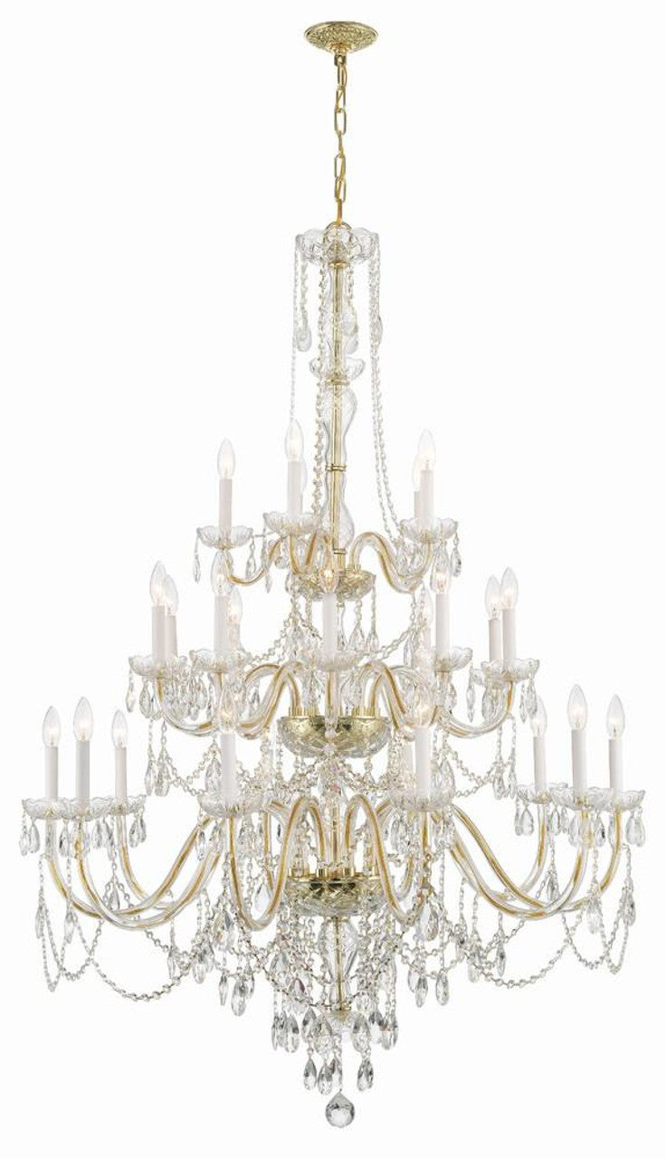 Traditional 25-Light Crystal Chandelier