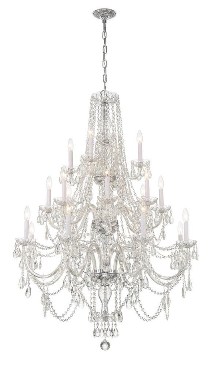 Traditional 20-Light Crystal Chandelier