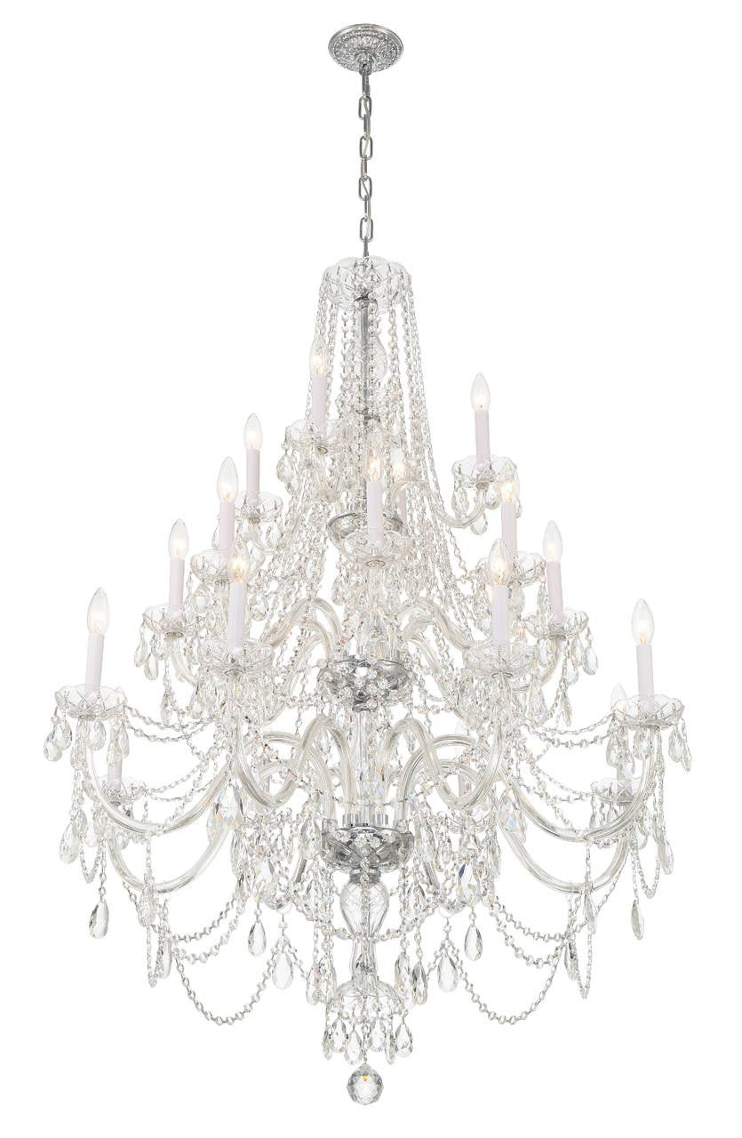 Traditional 20-Light Crystal Chandelier