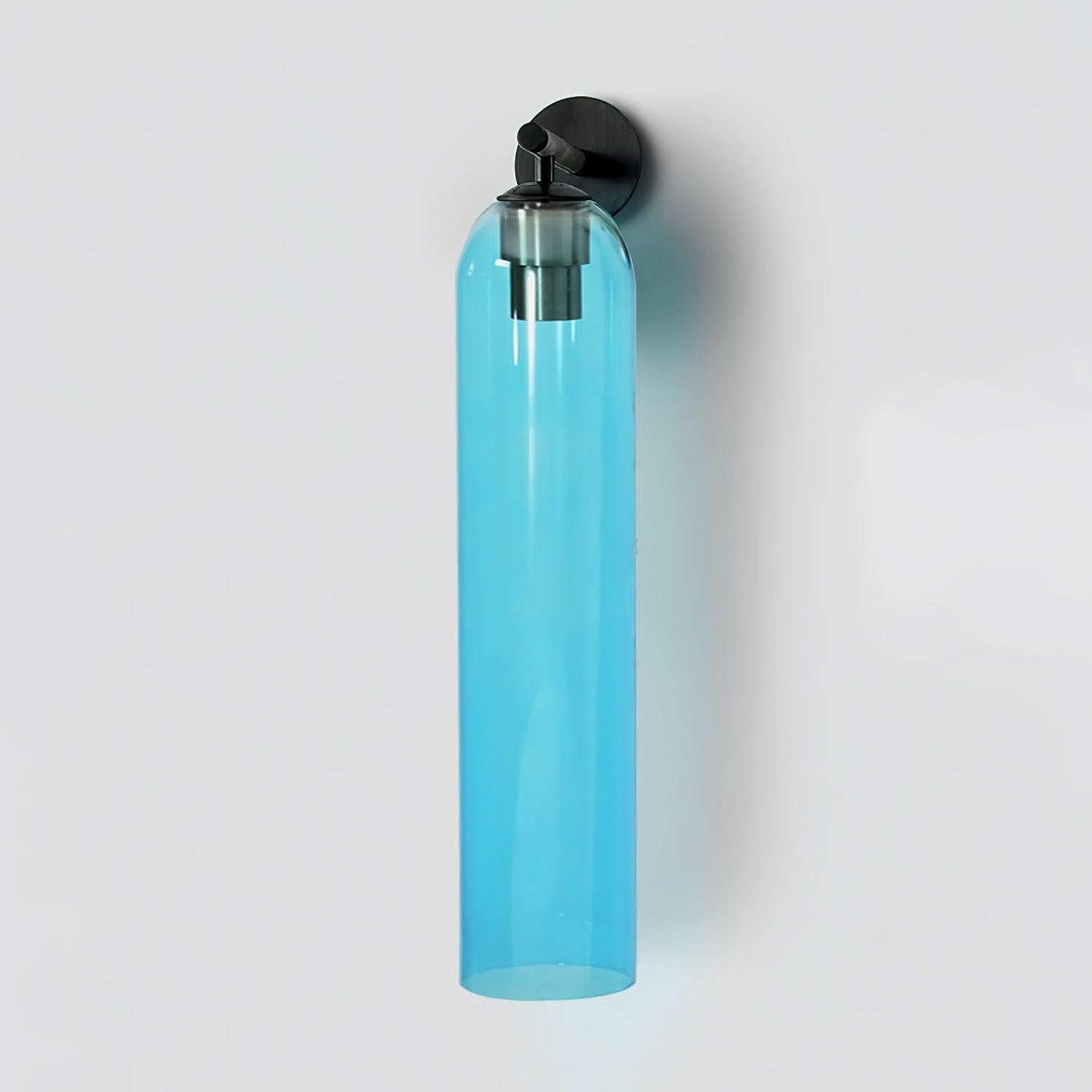 Cylindrical Art Glass Wall Light