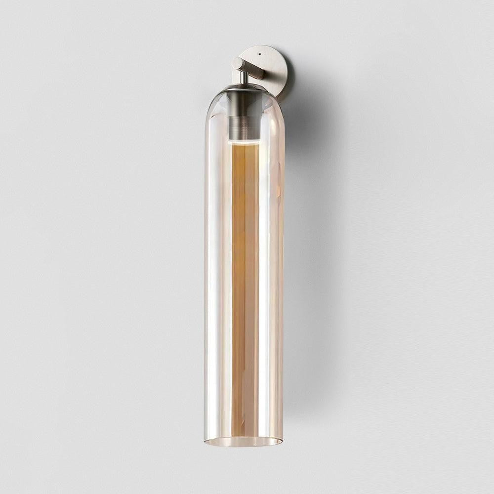 Cylindrical Art Glass Wall Light