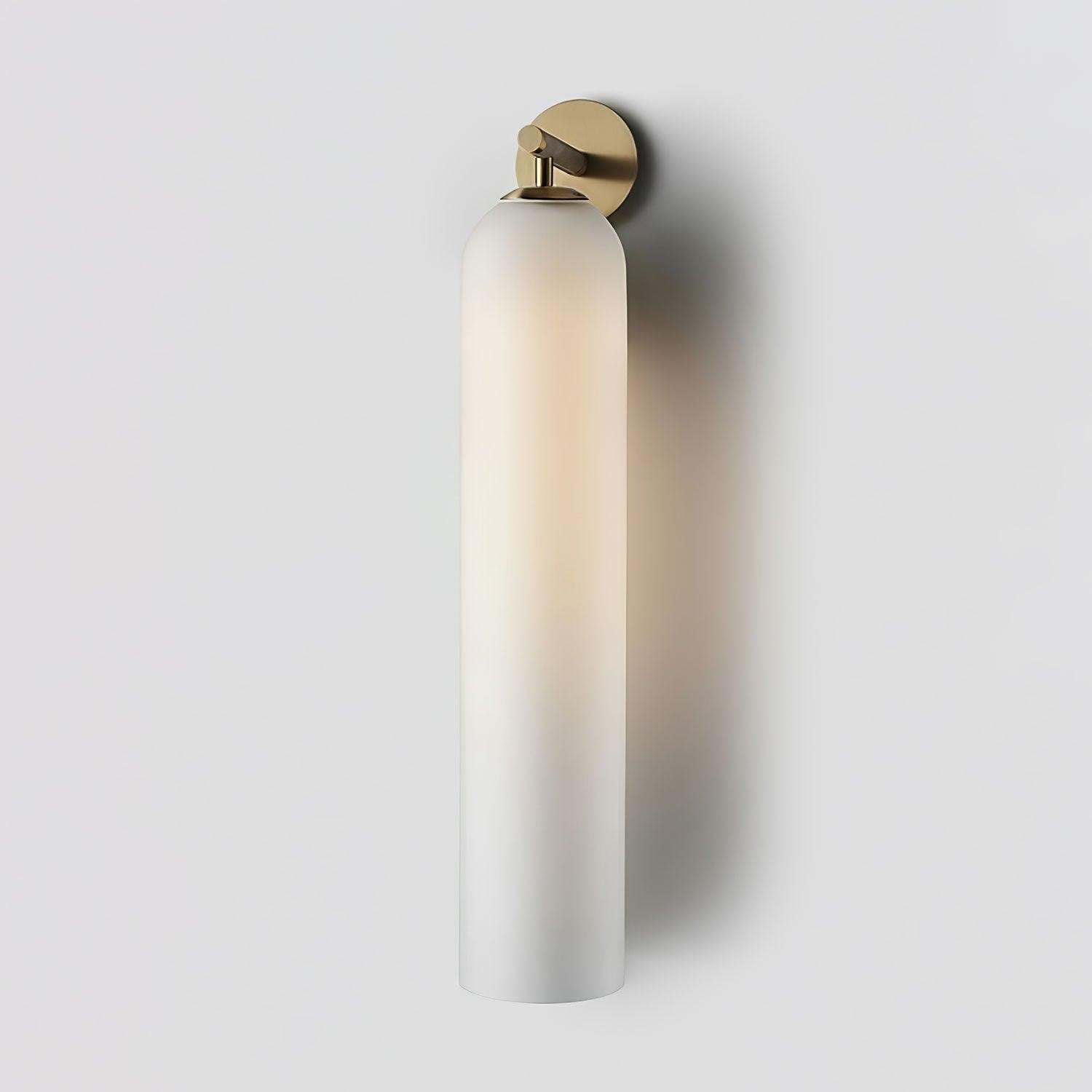 Cylindrical Art Glass Wall Light