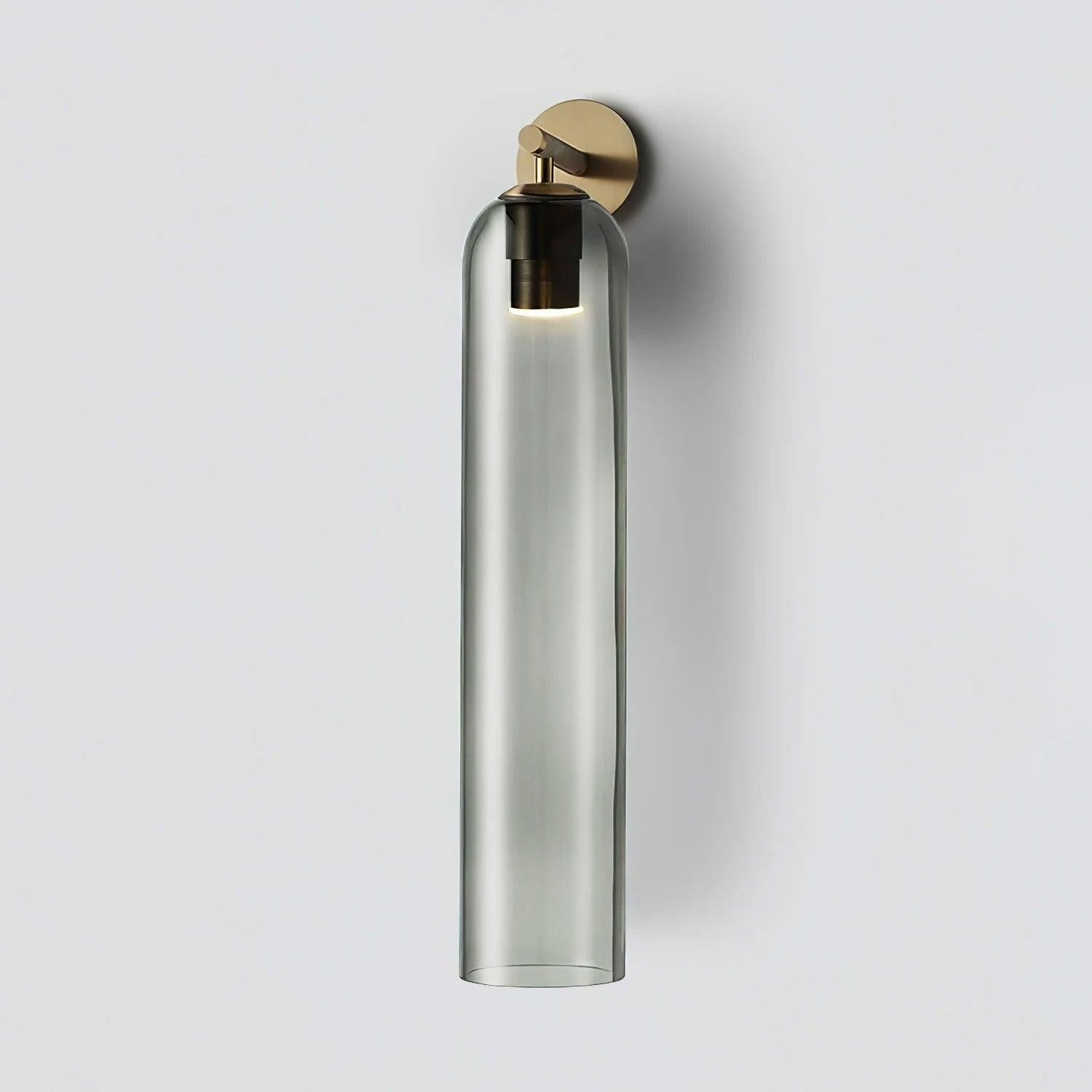 Cylindrical Art Glass Wall Light