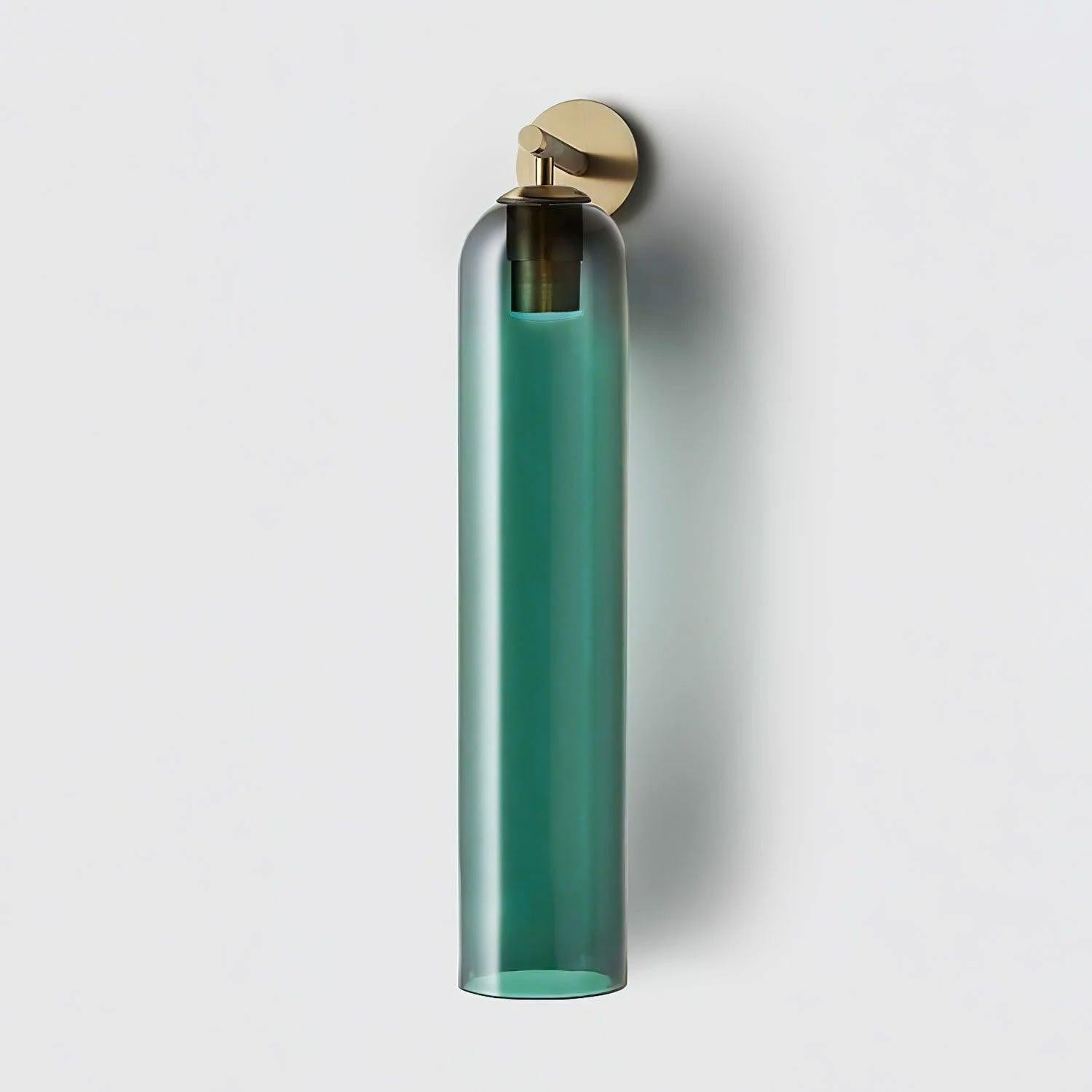 Cylindrical Art Glass Wall Light