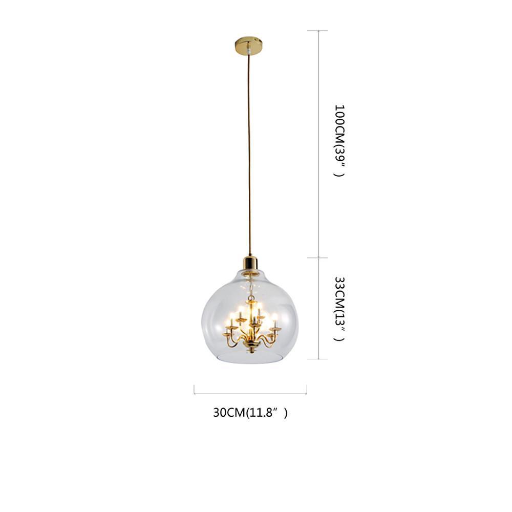 Metal Glass Adjustable Industrial Pendant Lighting