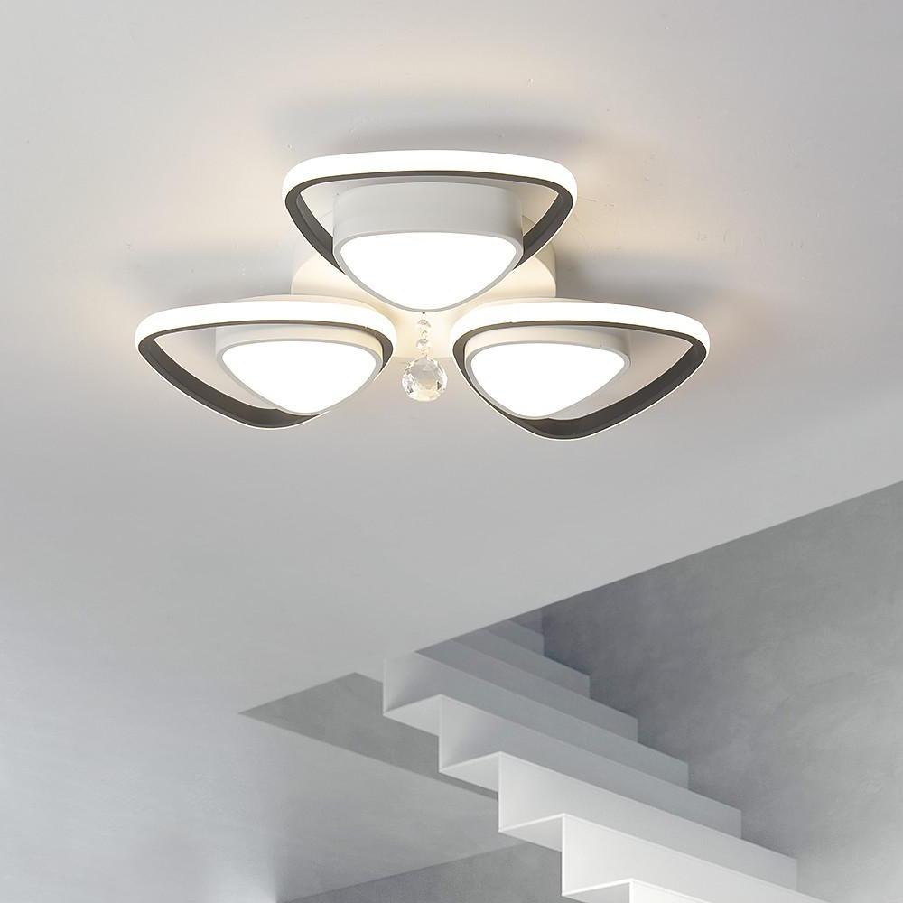 Unique Geometric LED Flush Mount Ceiling Light