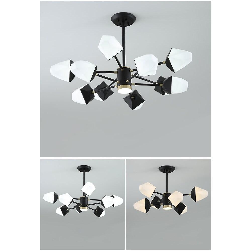 Geometrical Light Metal Acrylic Chandelier