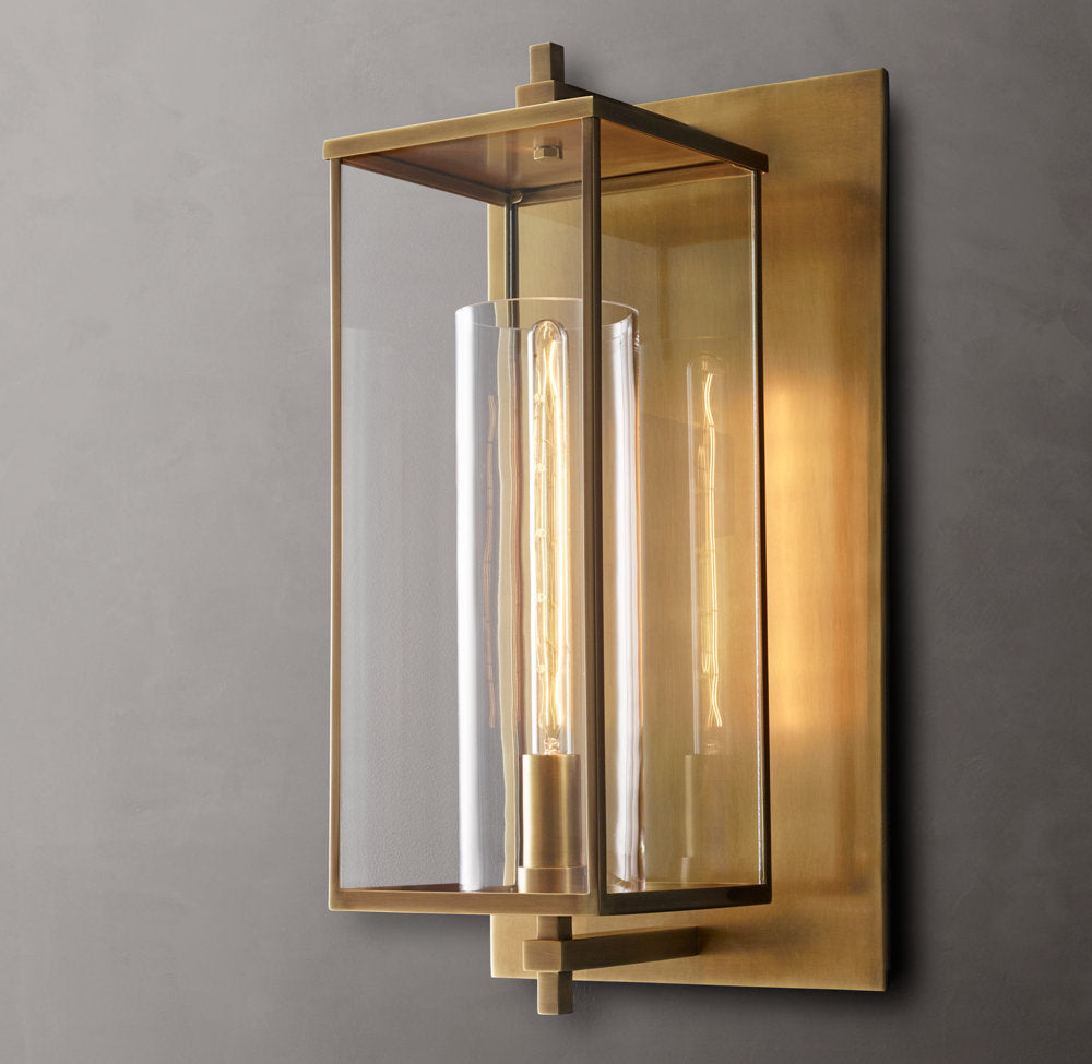 Devaux Grand Square Wall Light, Wall Sconce, 10"D x 23"H