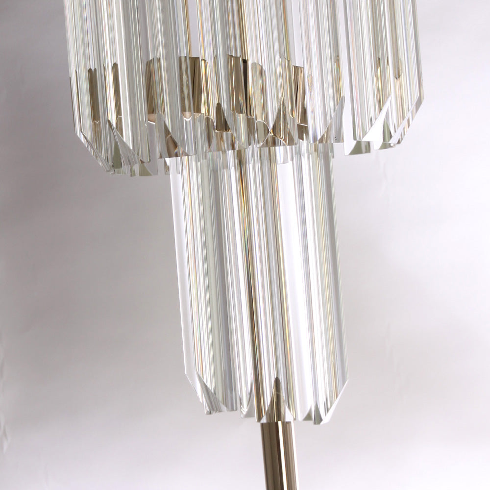 Designer Gold Plated Spiral Crystal Table