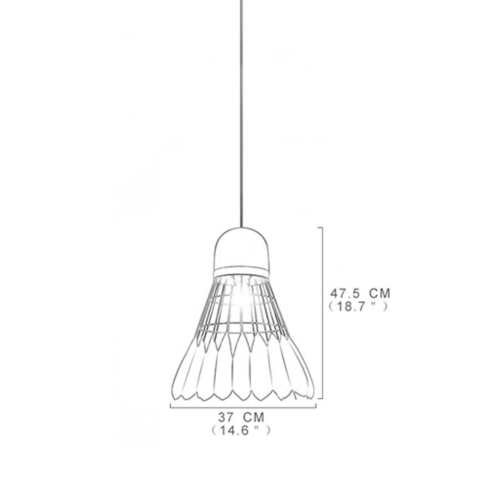 1 Bulb Industrial Pendant Lamp Metal Mini Geometrical detail view 3
