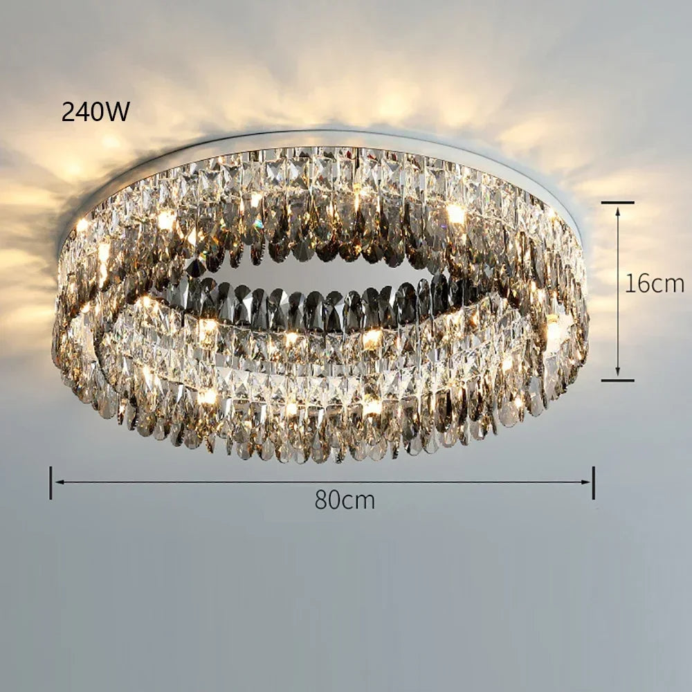Giano Crystal Ceiling Light