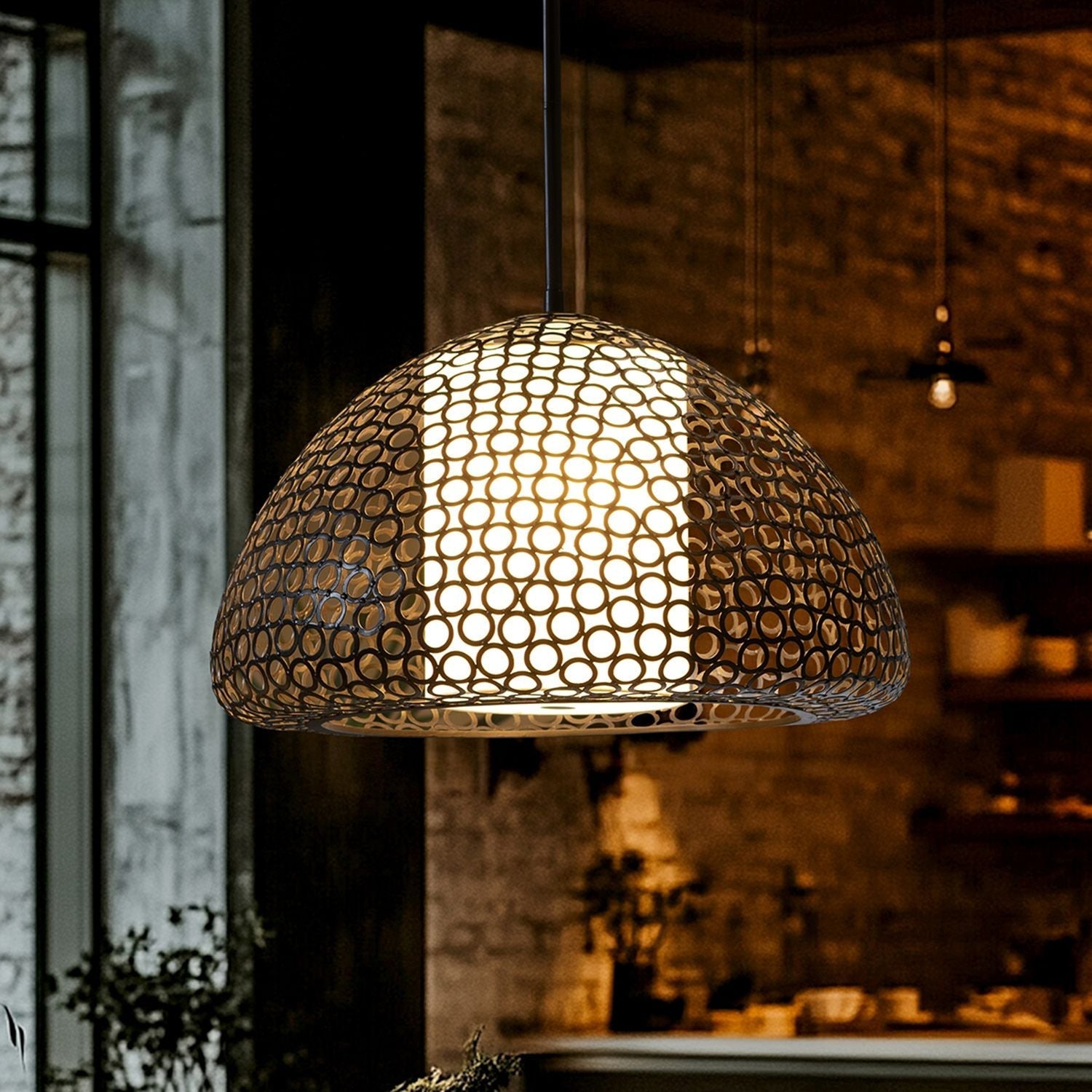 Dilston 3-Light Cream Linen Chandelier